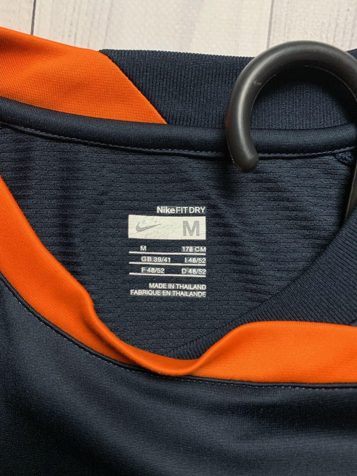 Nike × Vintage Vintage Nike Nederland Soccer Jersey Holland navy away rare Size US M / EU 48-50 / 2 - 3 Thumbnail