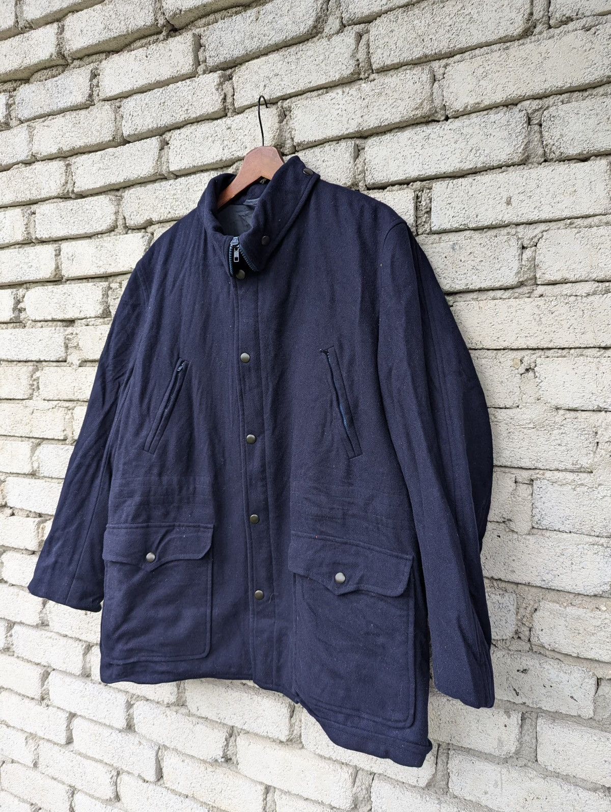 Yves Saint Laurent Yves Saint Laurent Wool Coat Multipocket Jacket Size US L / EU 52-54 / 3 - 2 Thumbnail
