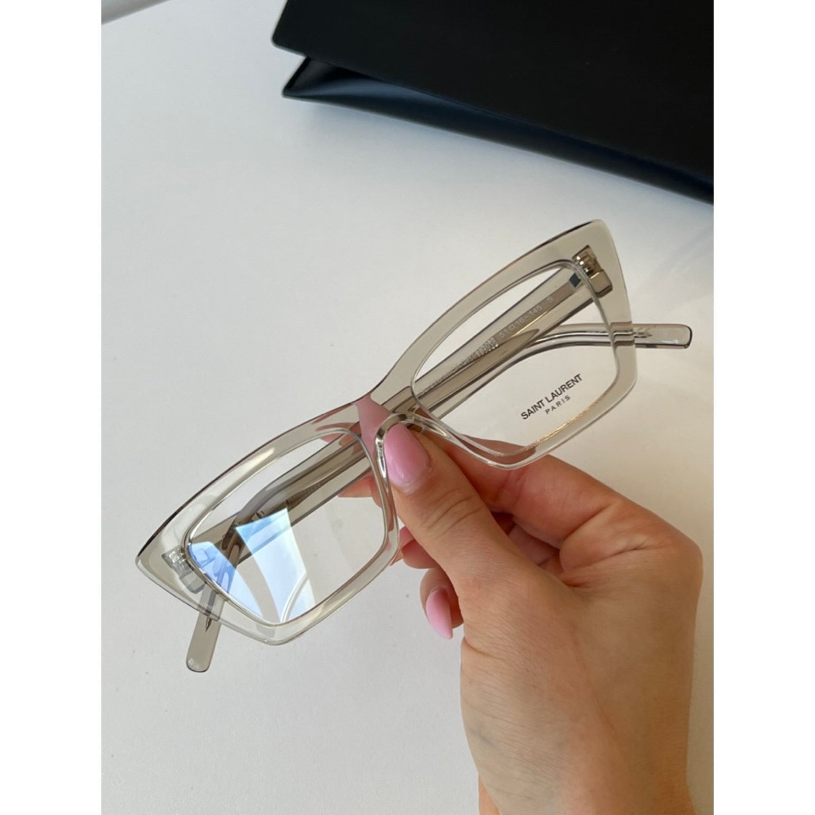 Saint Laurent Paris NEW Saint Laurent SL276 Mica Optical Frame Clear Transparent Size ONE SIZE - 7 Thumbnail