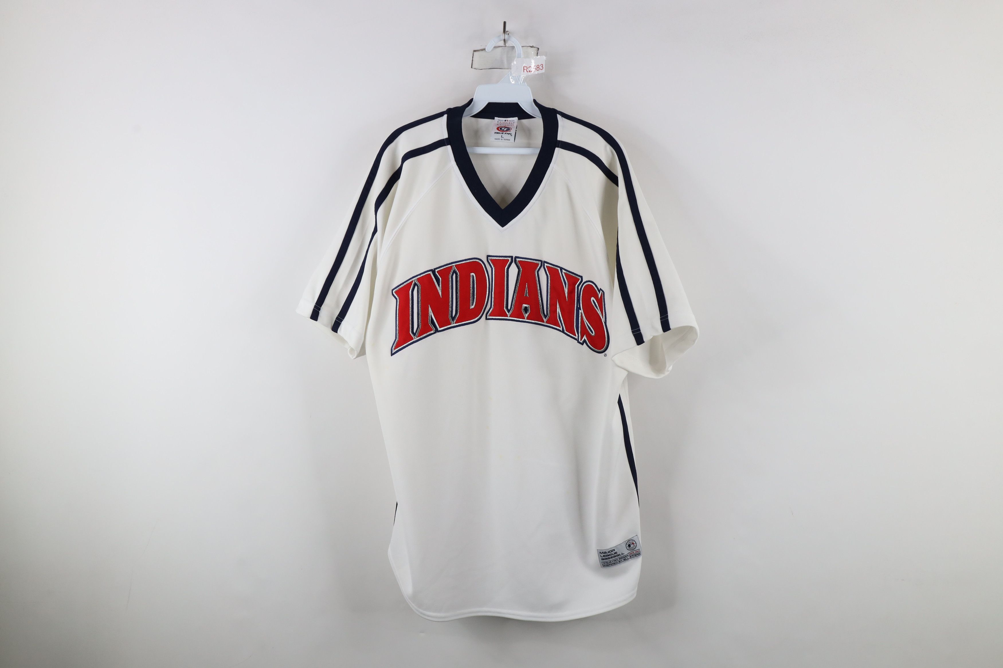Vintage Vintage 90s Heavyweight Cleveland Indians Baseball Jersey Size US L / EU 52-54 / 3 - 1 Thumbnail