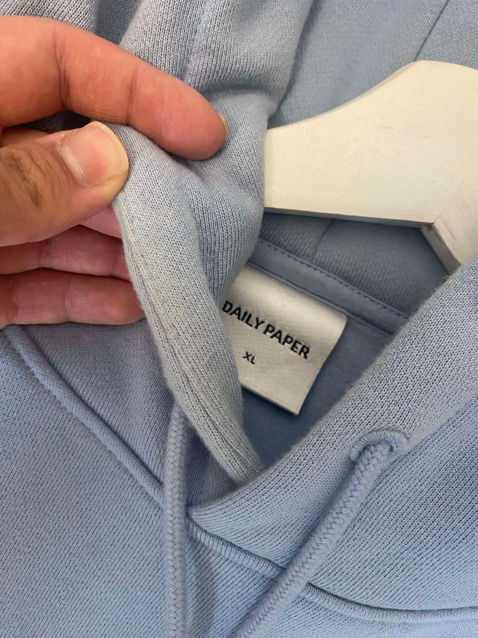 Daily Paper Rainwashed Blue Escript Hoody Size US XL / EU 56 / 4 - 5 Thumbnail