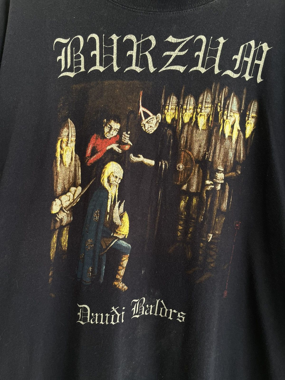 Band Tees Vintage 1997 Burzum Daudi Baldrs Ambient Album T Shirt Size US XL / EU 56 / 4 - 3 Thumbnail