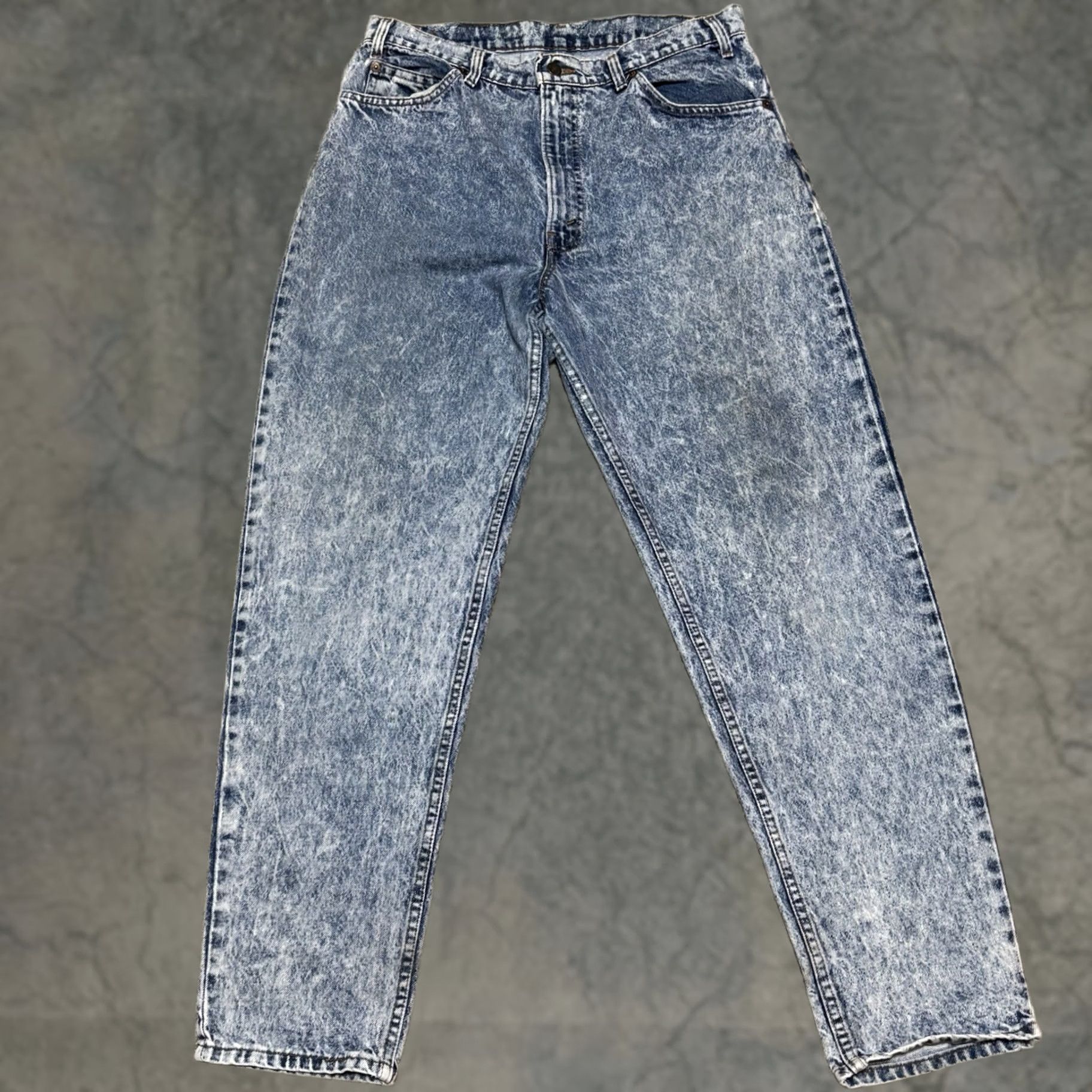 Levi's × Vintage 80s LEVIS Mens 36x34 Orange Tab 40552 0213