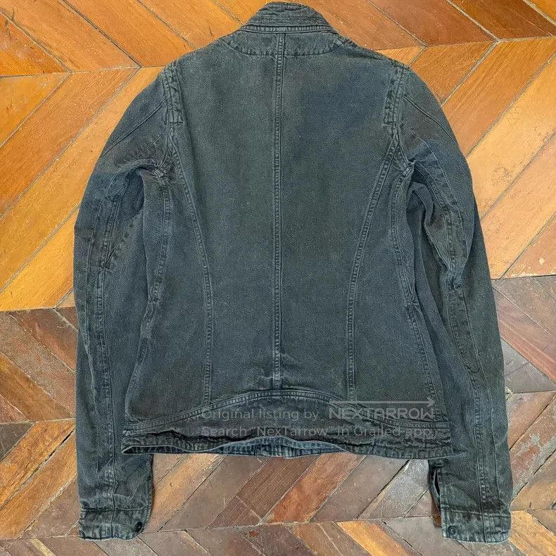 Julius Julius Dirty Dyed Deconstructed Collarless Denim Jacket Size US S / EU 44-46 / 1 - 2 Thumbnail