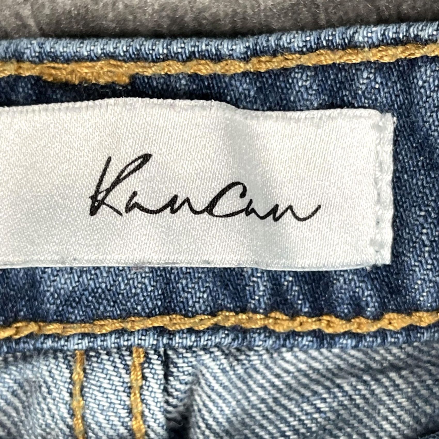 Vintage VINTAGE KanCan Shorts Womens 7/27 Blue Distressed Denim Cutoff Frayed Fringe Booty Size 28" / US 6 / IT 42 - 4 Thumbnail