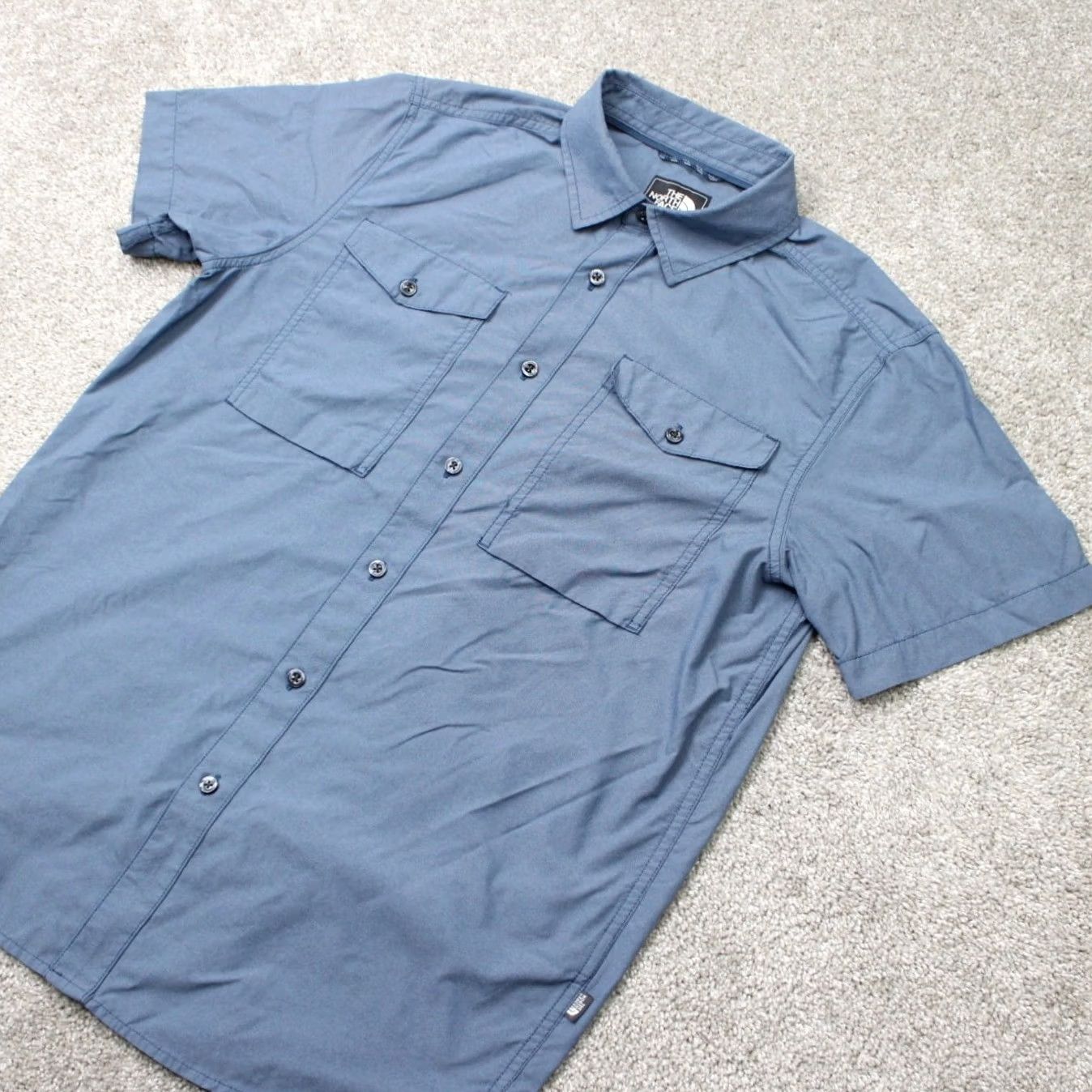 The North Face The North Face Shirt Men Medium Blue Monanock Utility Double Pocket Short Sleeve Size US M / EU 48-50 / 2 - 3 Thumbnail