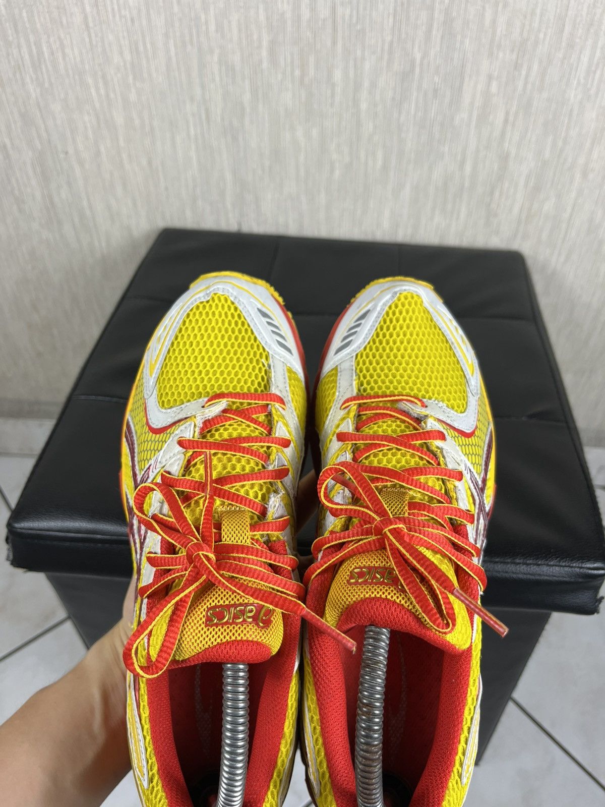 Asics Vintage Asics gel-os sky speed asymmetric laces mesh shoes Size US 8.5 / EU 41-42 - 20 Thumbnail