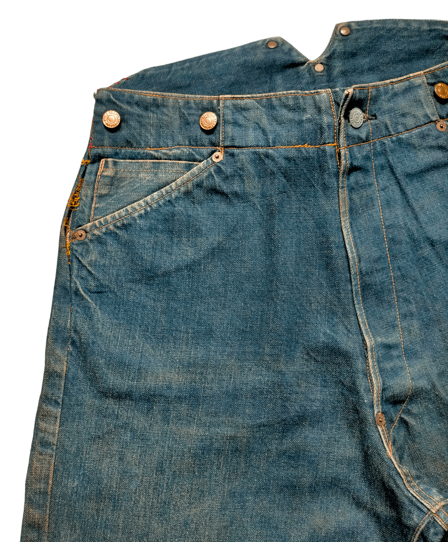 Evisu 🔥Rare Vintage 90s Evis Buckle Back Selvedge Jeans Size US 34 / EU 50 - 11 Thumbnail