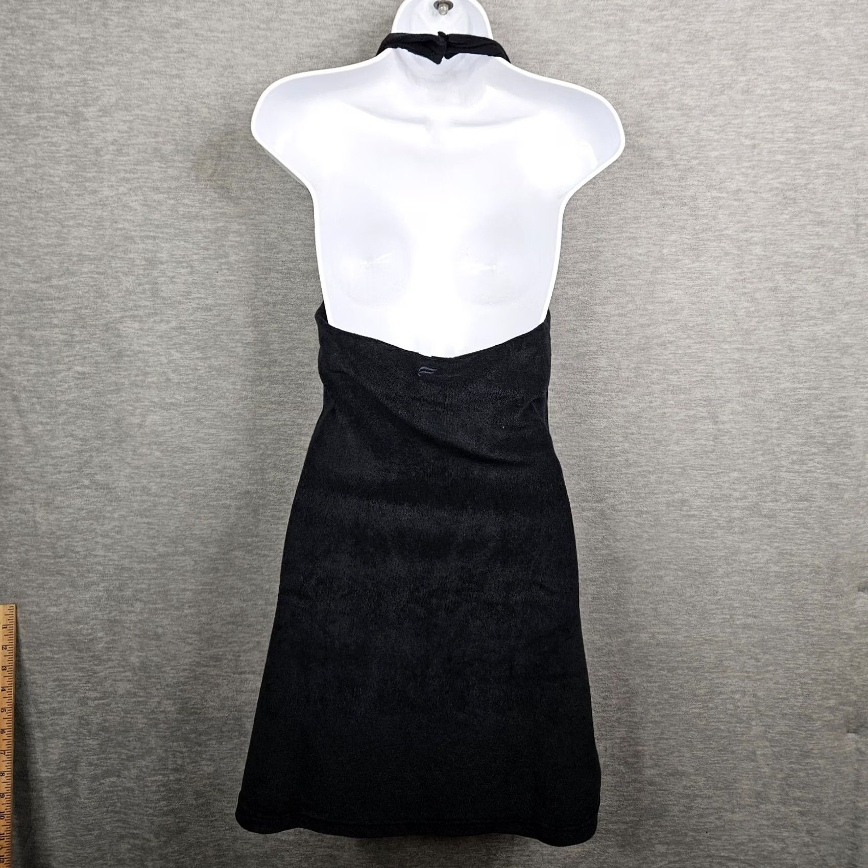 Fabletics FABLETICS Island Terry Halter Black Dress XS NEW Size XS / US 0-2 / IT 36-38 - 2 Thumbnail