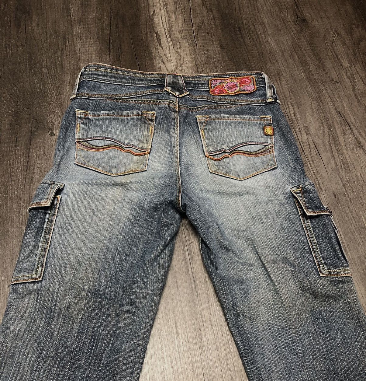 Japanese Brand Brappers Flare Japanese Jeans Cargo Style Size 28" / US 6 / IT 42 - 15 Thumbnail