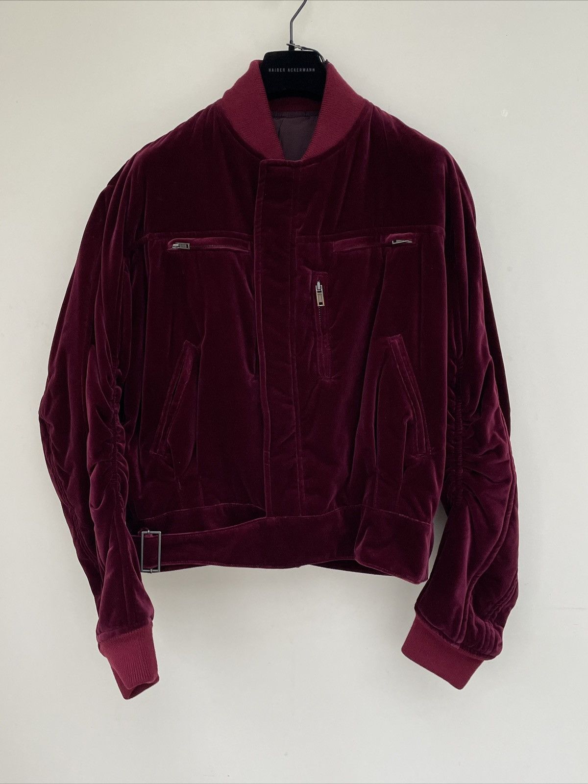 Haider Ackermann Rare Size Underground 2020 Burgundy Velvet Bomber Size US XXL / EU 58 / 5 - 1 Thumbnail