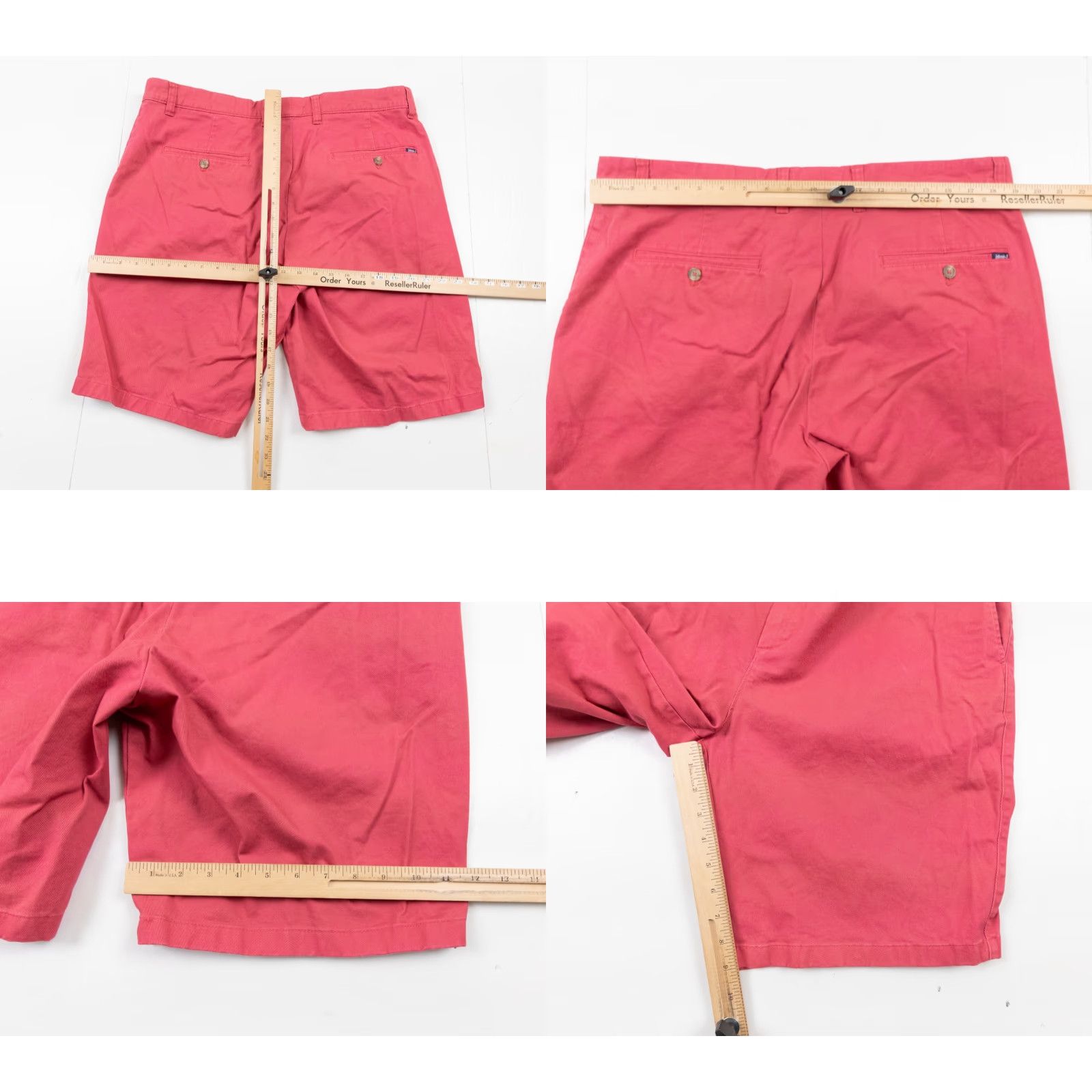 johnnie-O Johnnie-O Chino Shorts Men’s 38 Pink Flat Front Stretch Casual 5-Pocket Regular Fit Size US 38 / EU 54 - 8 Thumbnail