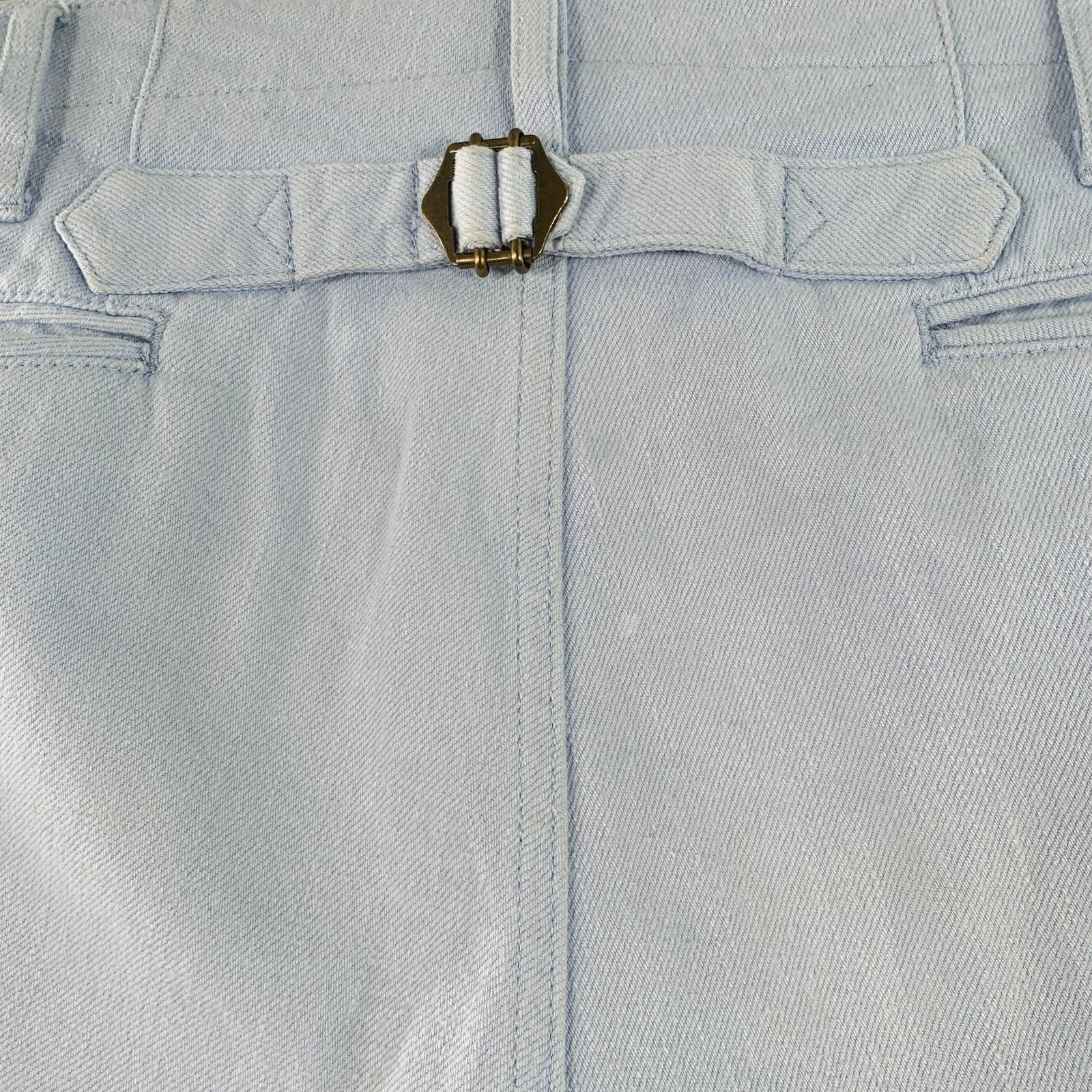 Visvim Size M Blue Twill Cotton Straight Back Cinch Casual Pants Size US 33 - 4 Thumbnail