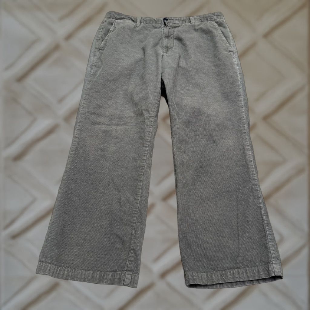 Dockers DOCKERS D3 Classic Corduroy Khaki Pants 36x29 Gray Cotton Straight Mens Size US 36 / EU 52 - 1 Thumbnail