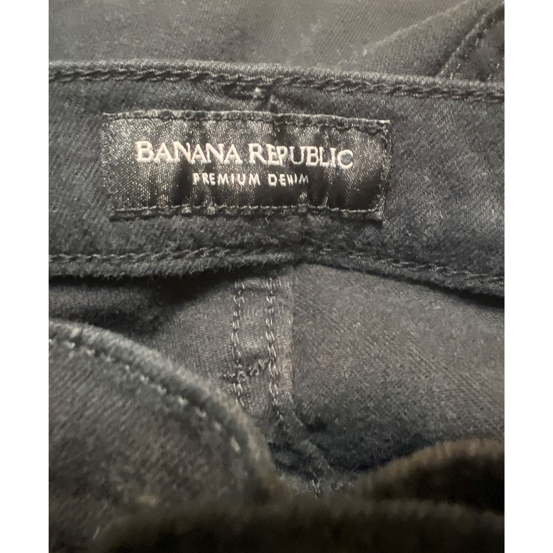 Banana Republic Banana Republic Black Devon Denim Jeans Skinny Mid Rise 5 Po Size 26" / US 2 / IT 38 - 4 Thumbnail