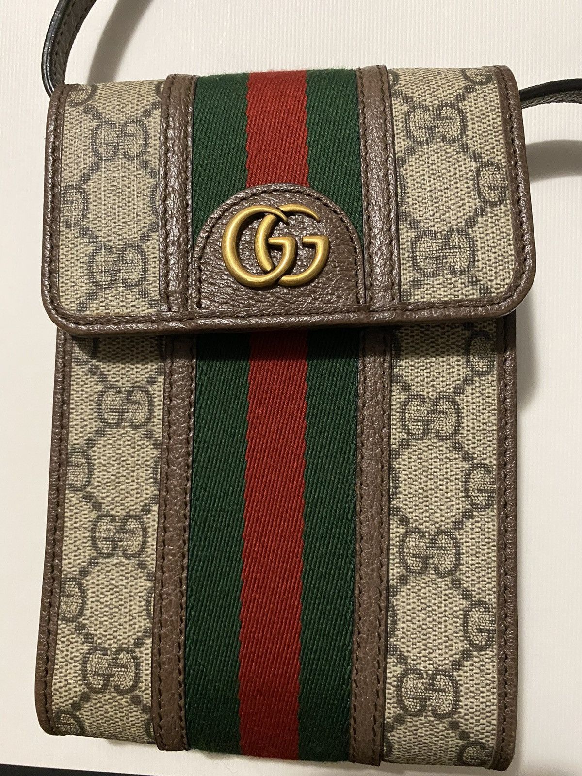 Gucci Gucci GG Supreme Web Mini Ophidia Crossbody Bag Size ONE SIZE - 1 Thumbnail