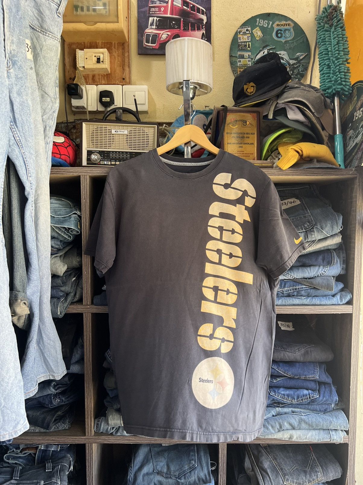 NFL 🔥Sun Faded Nike NFL Steelers Tee Size US M / EU 48-50 / 2 - 1 Thumbnail