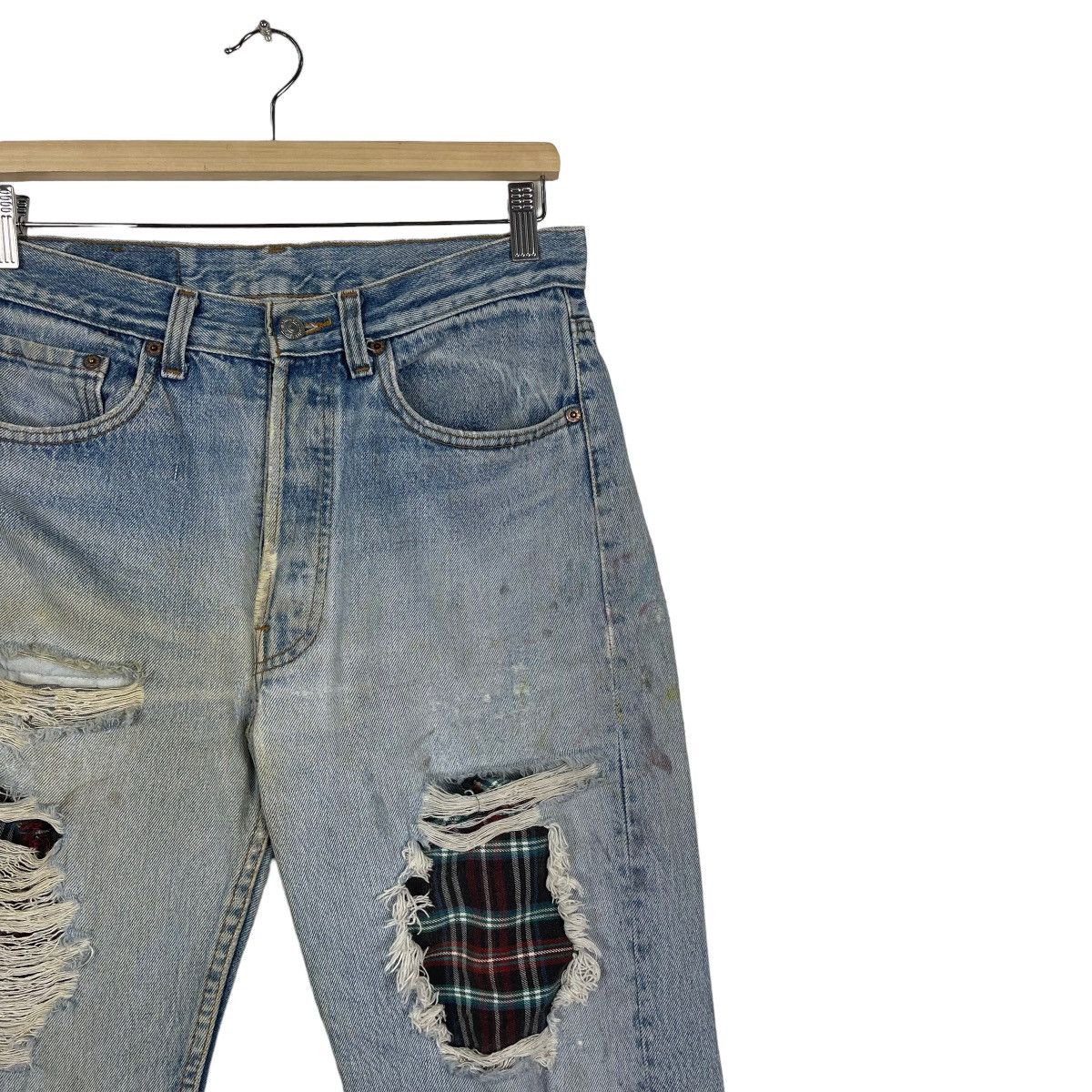 Levi's Levis Kurt Cobain Grunge Ripped Jean Button Fly Size US 30 / EU 46 - 5 Thumbnail