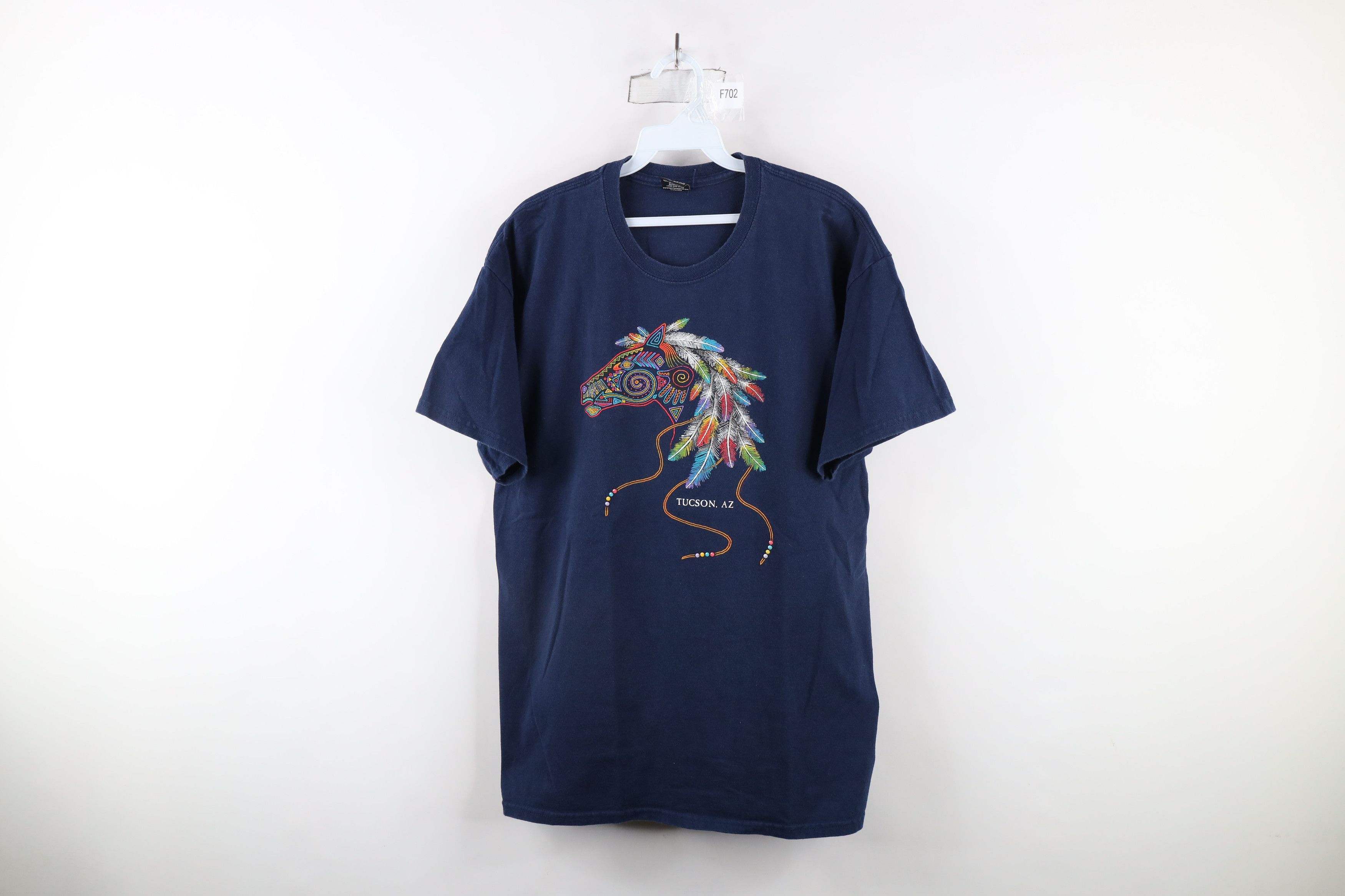 Vintage Vintage 90s Streetwear Arizona Rainbow Horse T-Shirt USA Size L / US 10 / IT 46 - 1 Thumbnail
