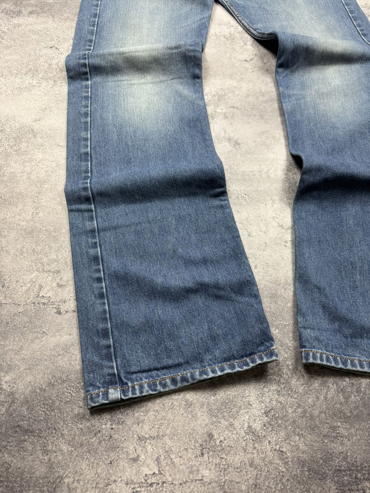 Vintage Diesel Avant Garde Flared Blue Denim Jeans Y2K Rare