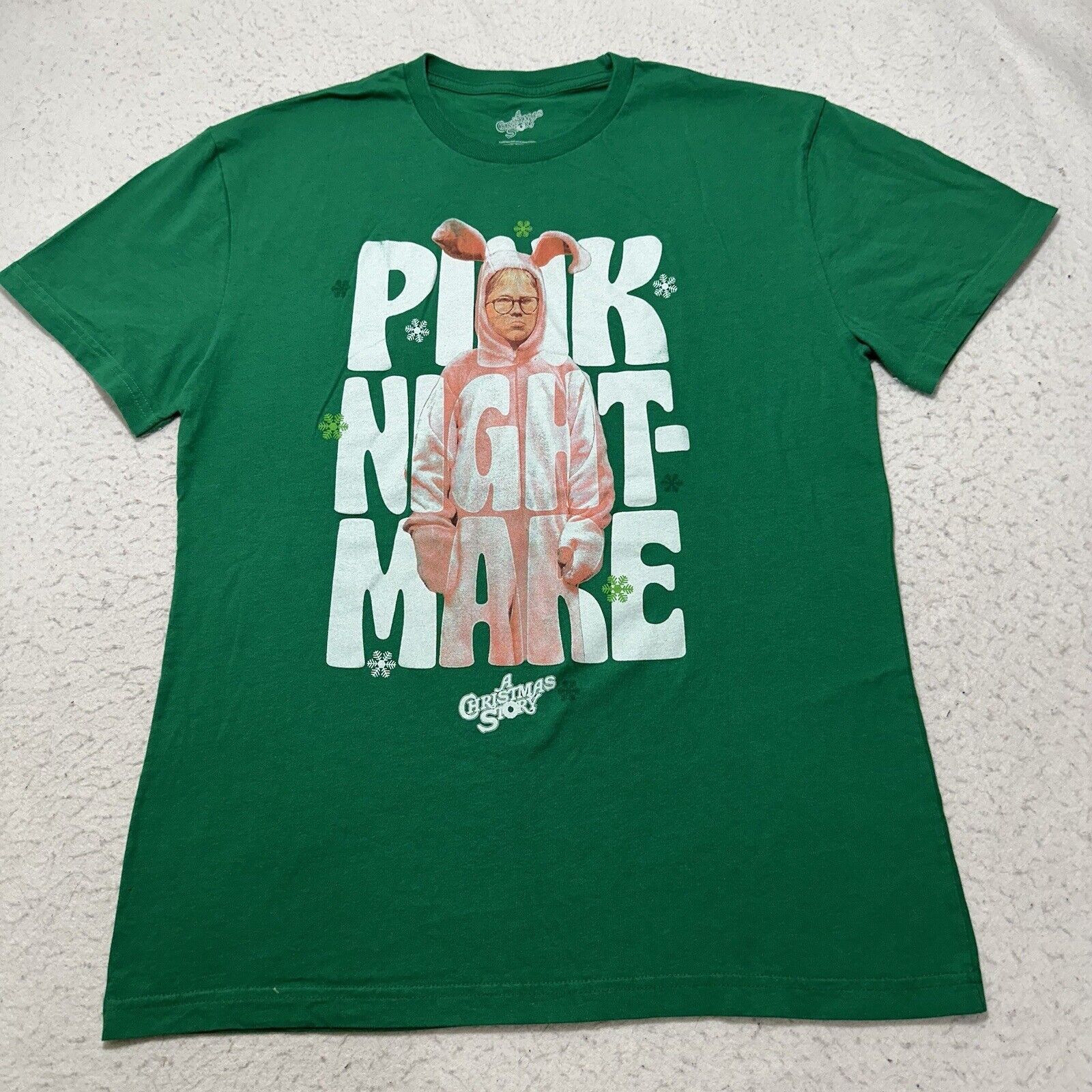 Other A Christmas Story XL Pink Nightmare Green Graphic T Shirt Size US XL / EU 56 / 4 - 1 Thumbnail
