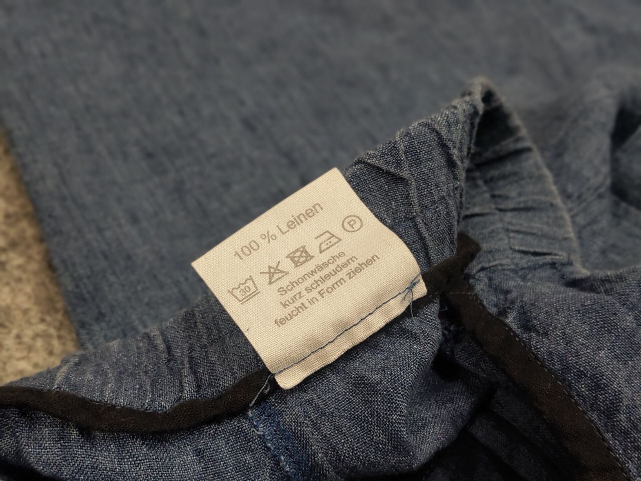 Other Manon Design Blue Light Linen Wide leg Trouser Pocket Pants Size 38" / US 16 / IT 52 - 16 Thumbnail