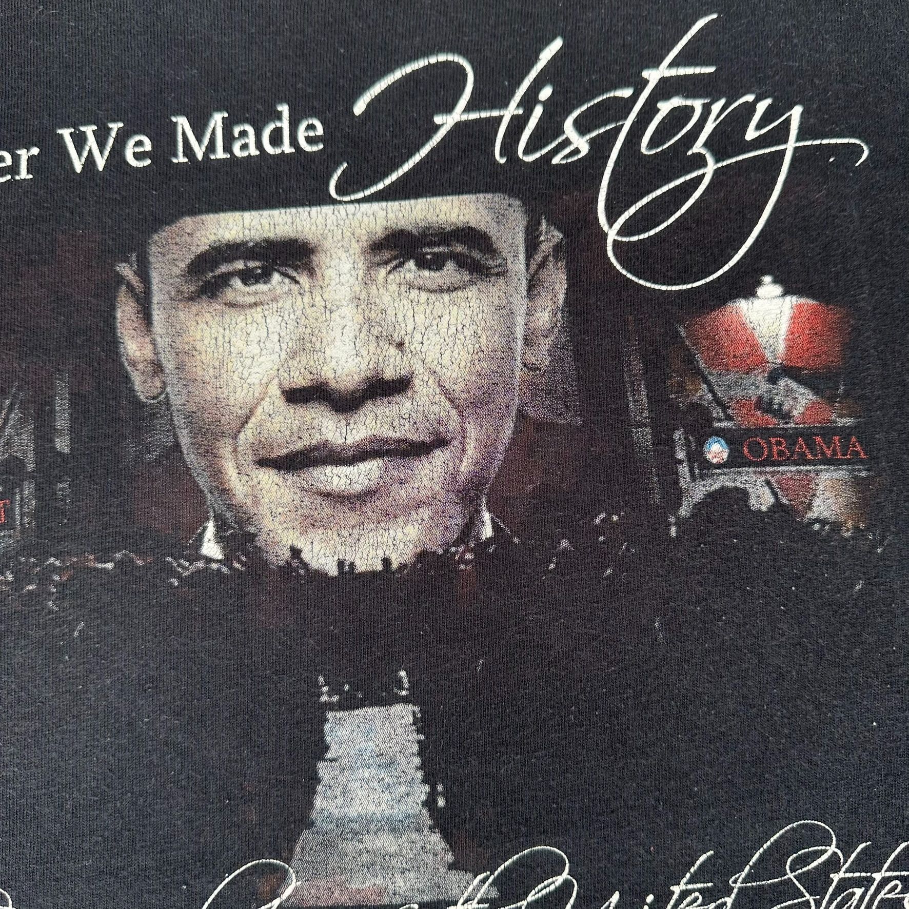 Vintage Vintage Y2K Barack Obama Inauguration T-Shirt Political M Bl Size US M / EU 48-50 / 2 - 3 Thumbnail