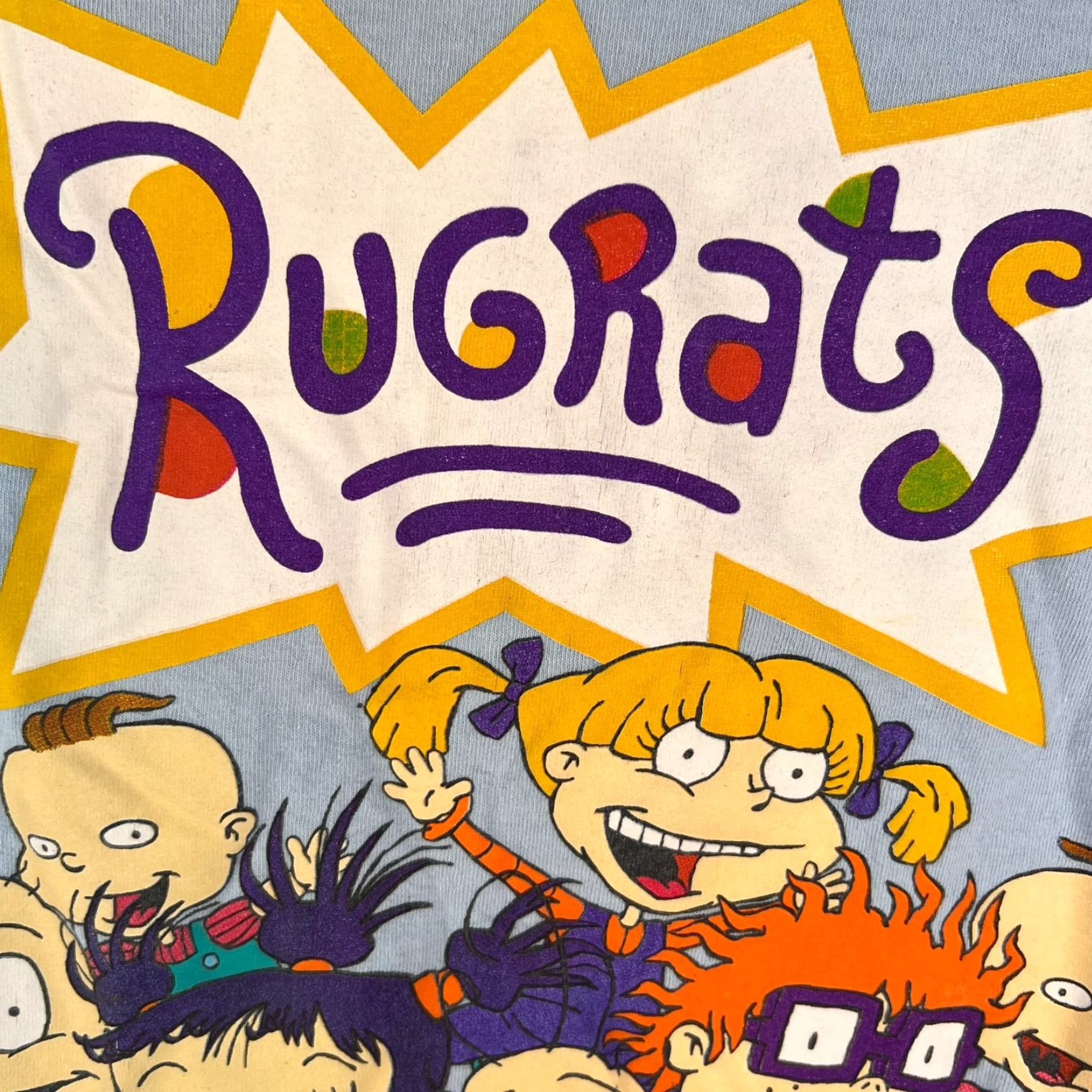 Nickelodeon RUGRATS T Shirt Mens Blue Size L Nickelodeon Logo Tee Adult Large Blue Graphic 90s Theme Mens Size US L / EU 52-54 / 3 - 2 Thumbnail