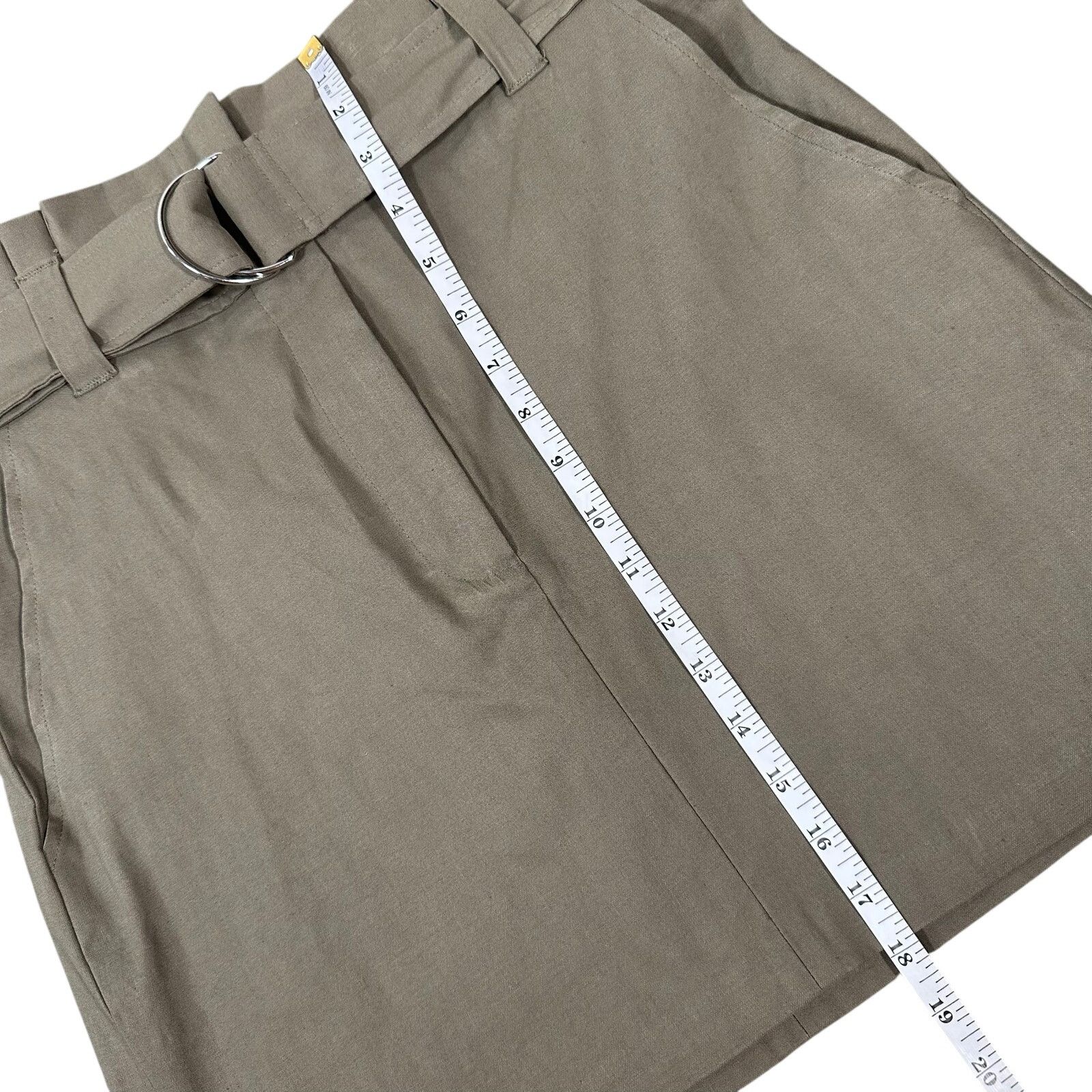 A.L.C. A.L.C Women's Linen Blend Belted Skirt Size 8 Size 30" / US 8 / IT 44 - 5 Thumbnail