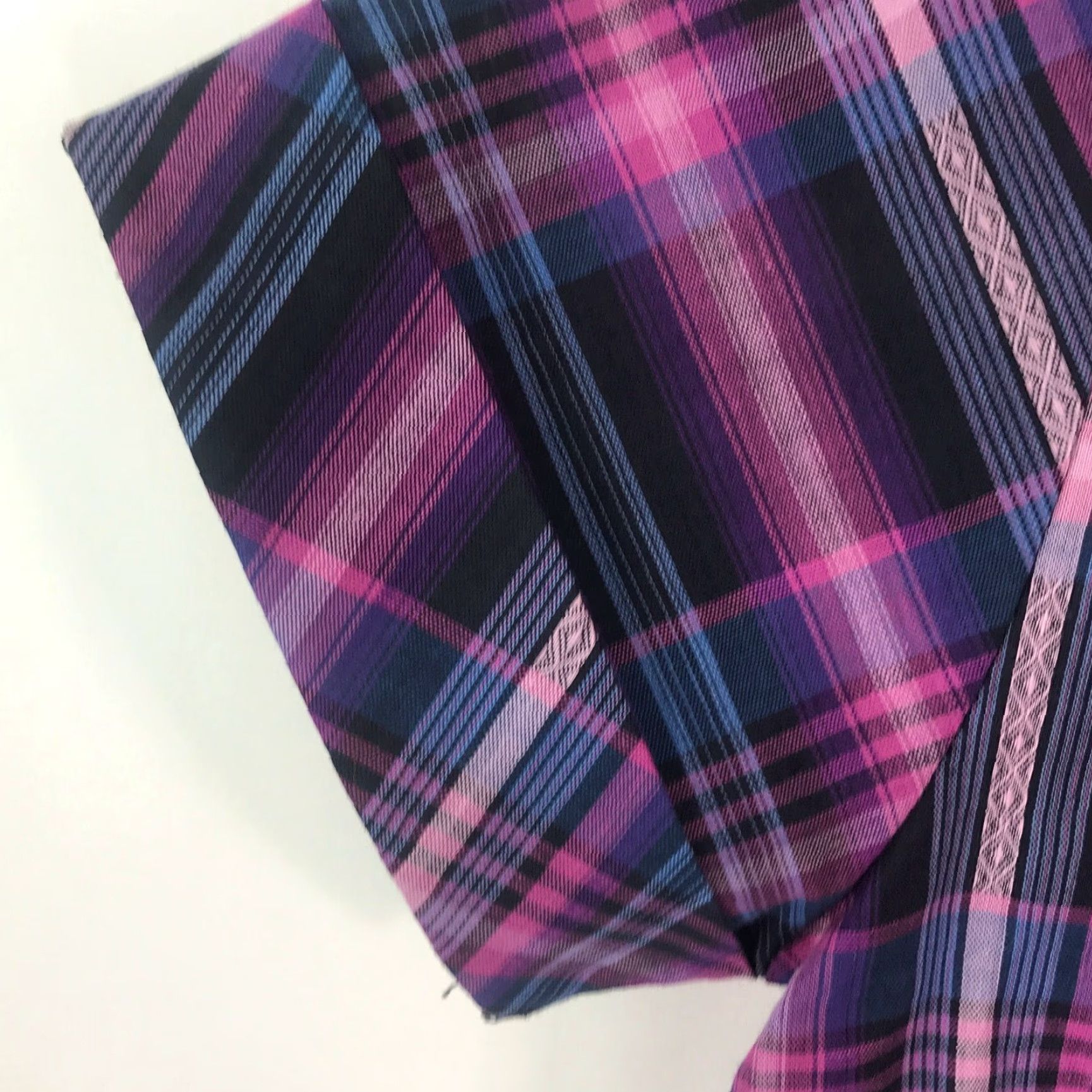 Vintage VINTAGE Dress Plaid Purple Short Sleeve Collared Shirt Dress Casual Girls Size 10 Size US M / EU 48-50 / 2 - 4 Thumbnail