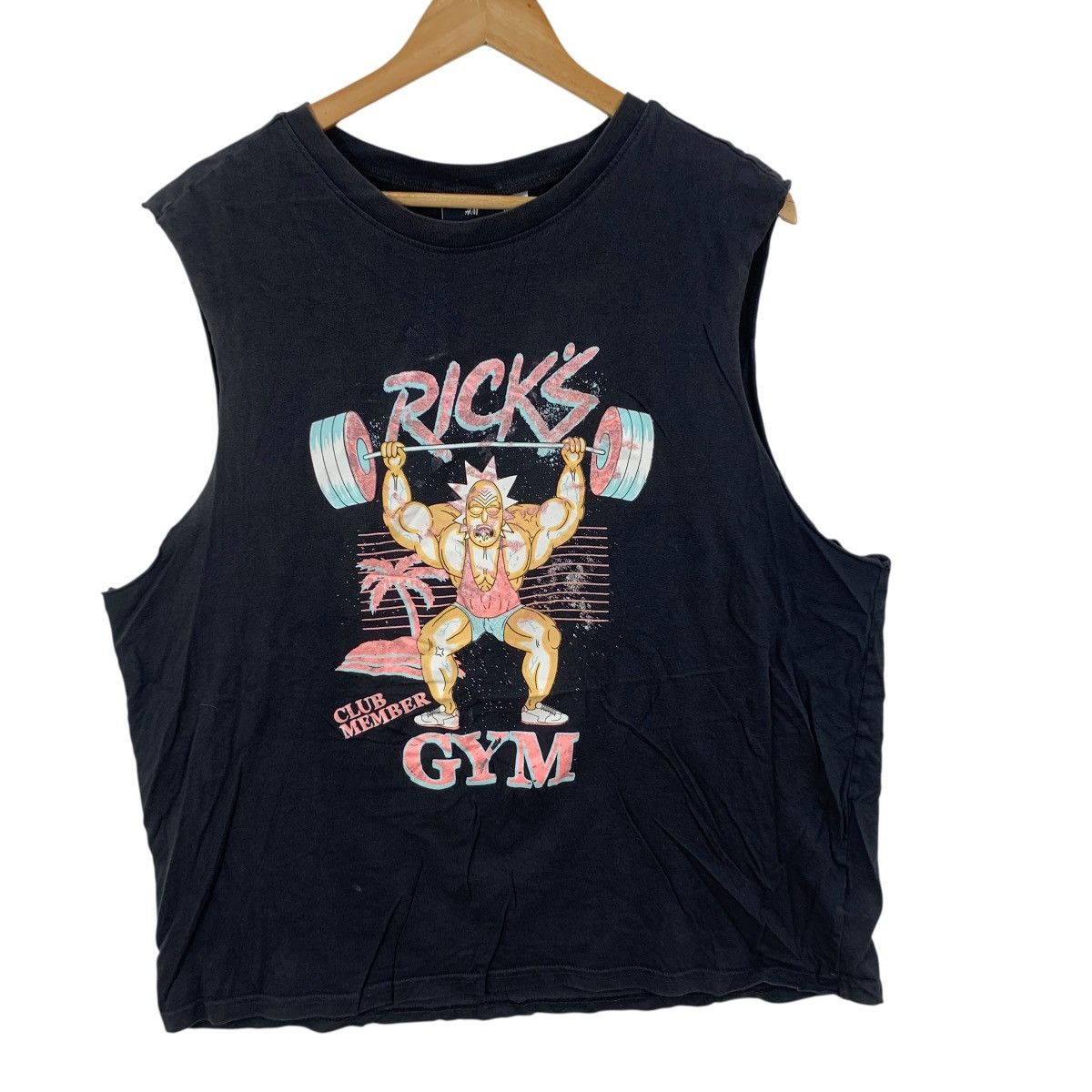 H&M CARTOON NETWORK x H&M Rick & Morty Gym Tee Shirt Top Size XL / US 12-14 / IT 48-50 - 5 Thumbnail
