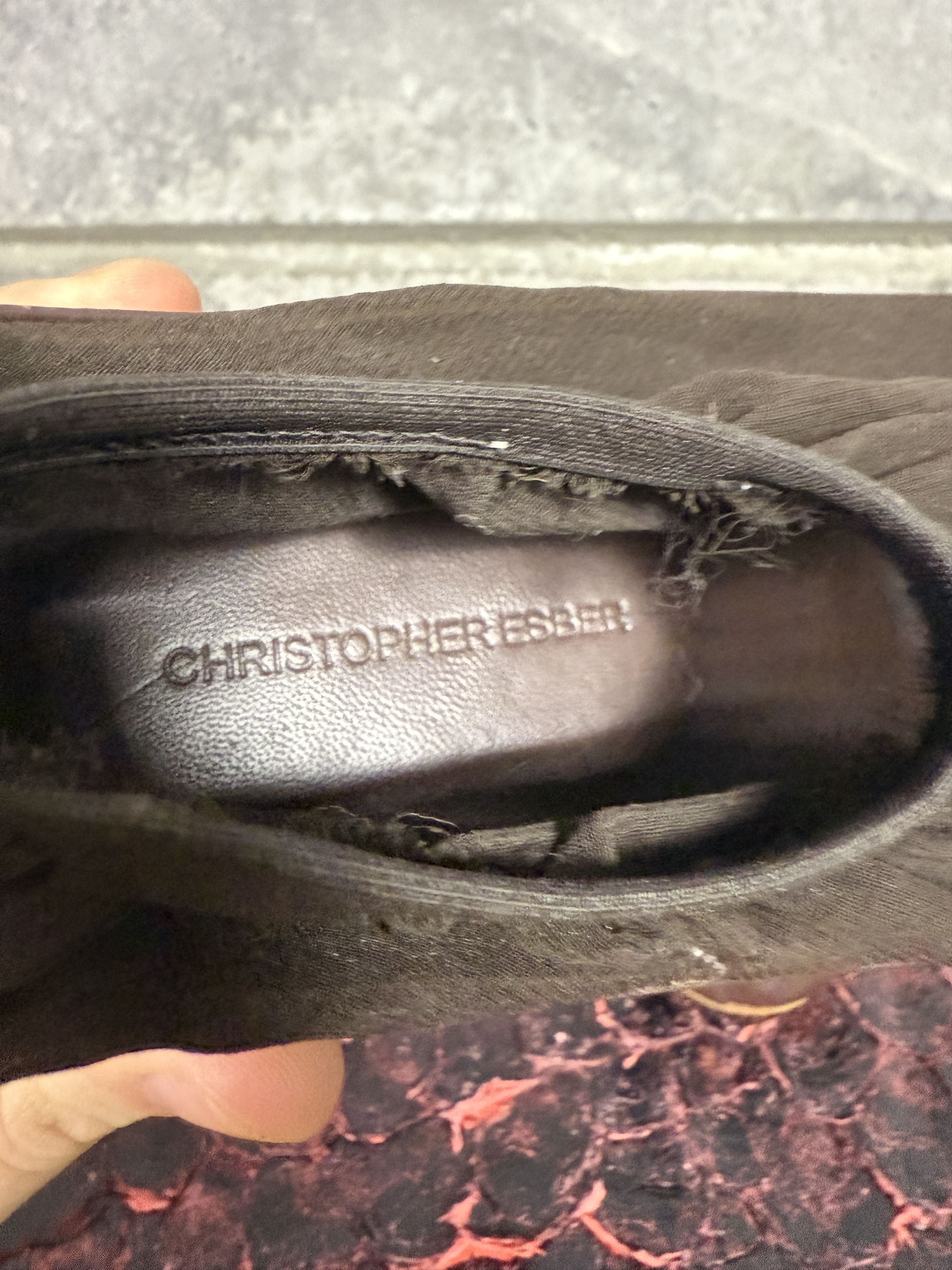 Christopher Esber Leather/Mesh Ballet Flats minette