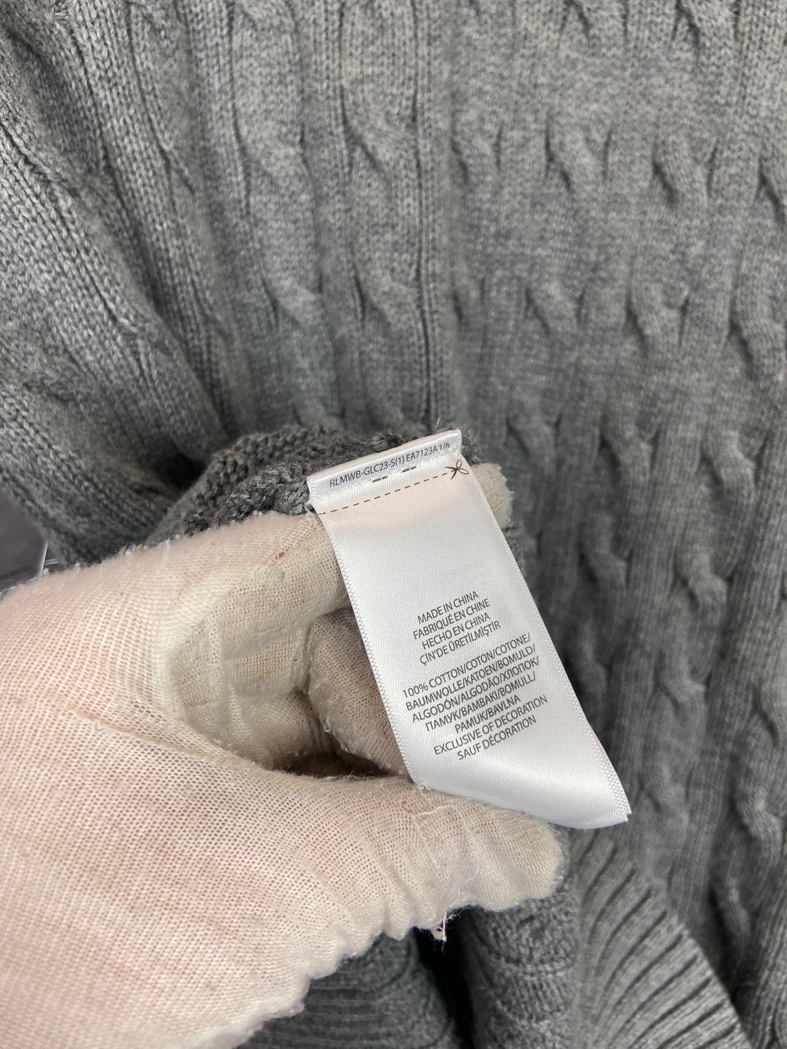 Ralph Lauren Ralph Lauren Grey Cable Knit Sweater XL Junior Size US M / EU 48-50 / 2 - 5 Thumbnail