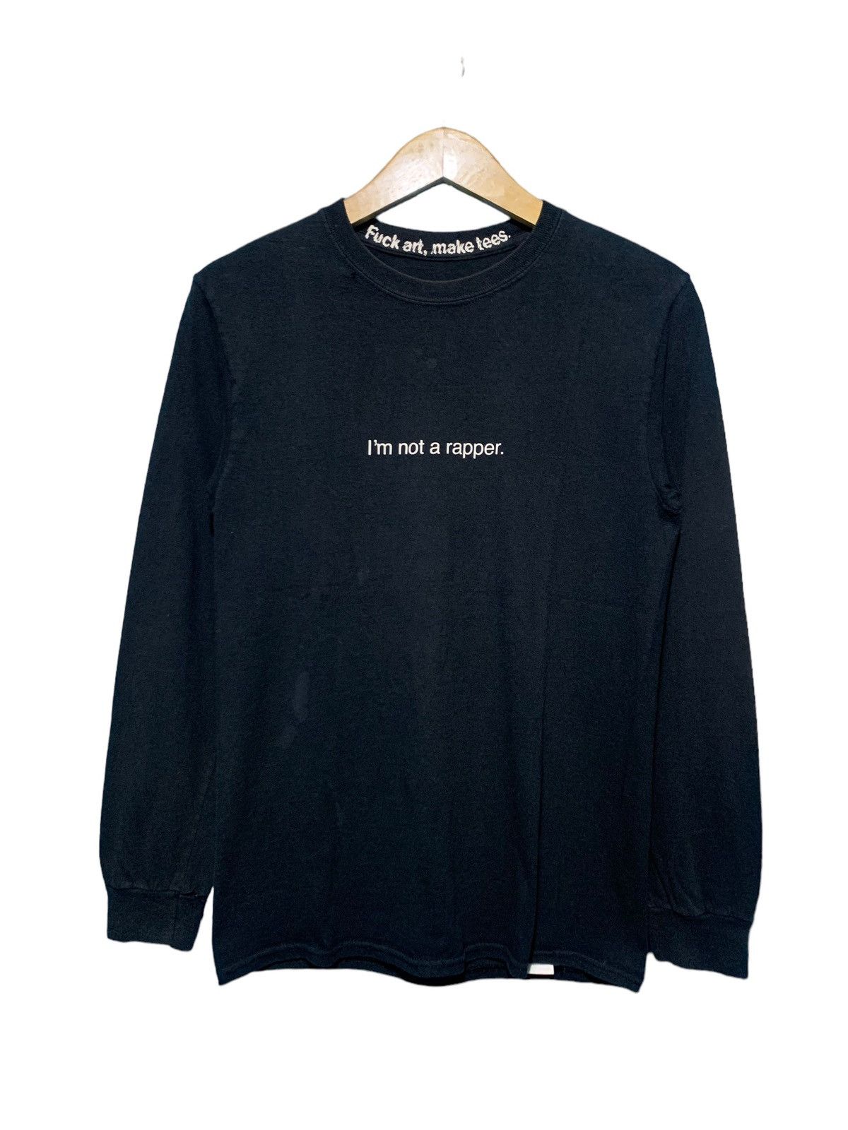 Fuck Art, Make Tees × Rap Tees × Vintage 1990s i’m not rapper distressed longsleeve tee Size US S / EU 44-46 / 1 - 1 Thumbnail