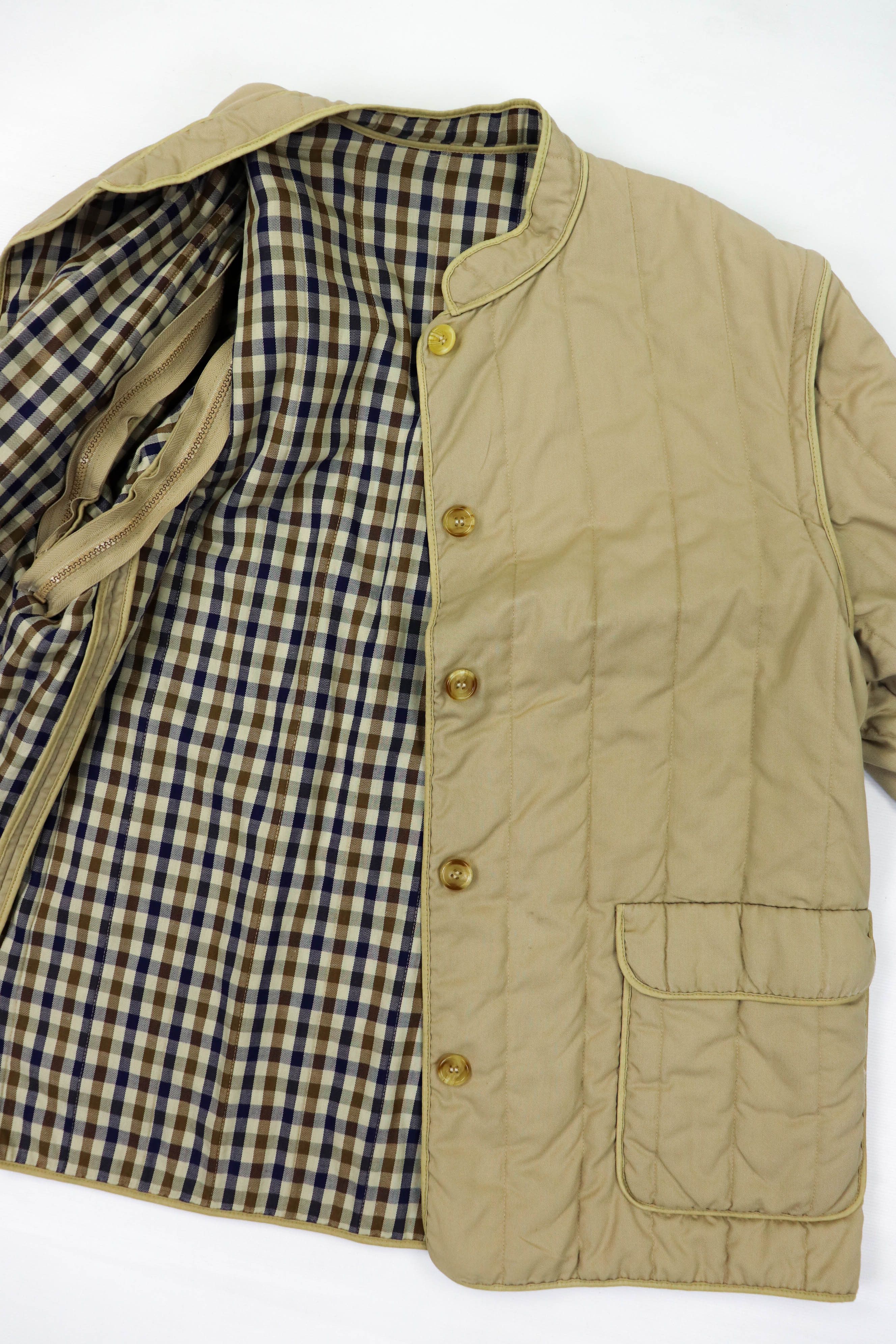 Aquascutum Aquascutum Vintage Checkered Liner Quilted Coat Jacket/Vest Size XL / US 12-14 / IT 48-50 - 14 Thumbnail