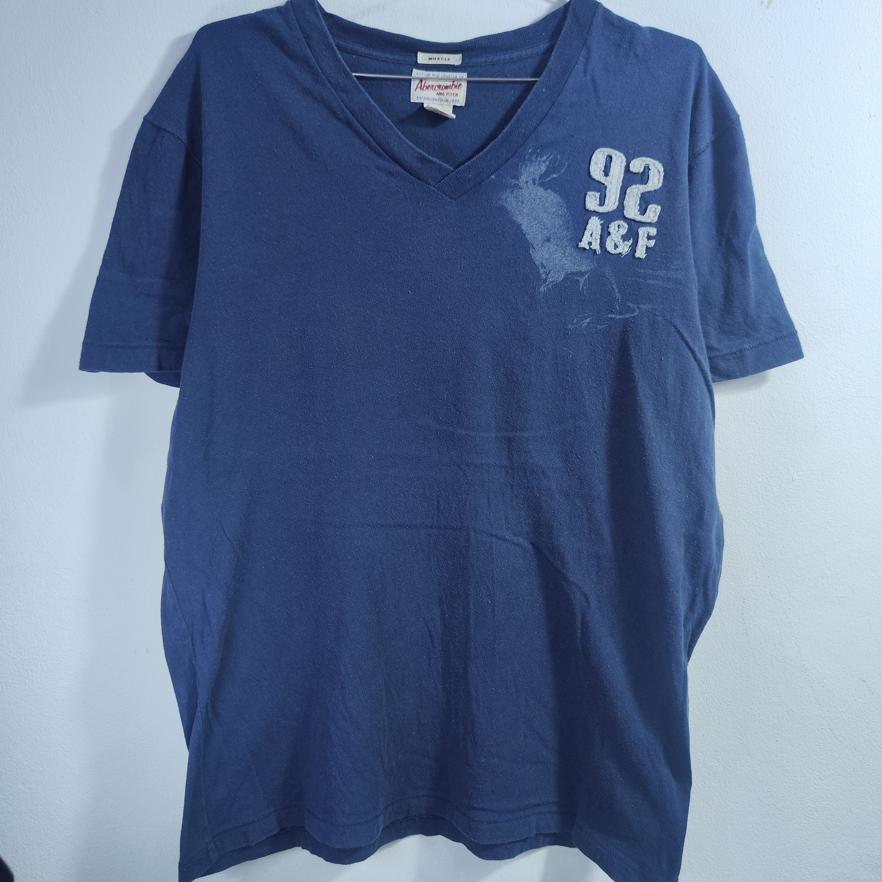 Abercrombie & Fitch Abercrombie T shirt y2k XL Blue Size US XL / EU 56 / 4 - 1 Thumbnail