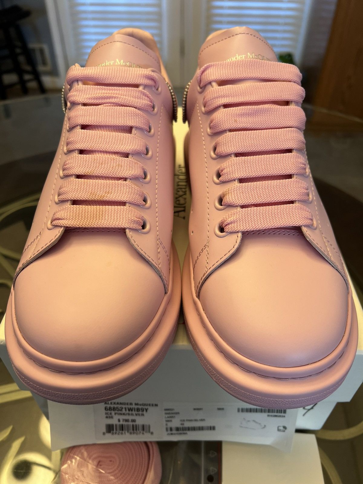 Alexander McQueen “Zipper Tooth- Iced Pink”