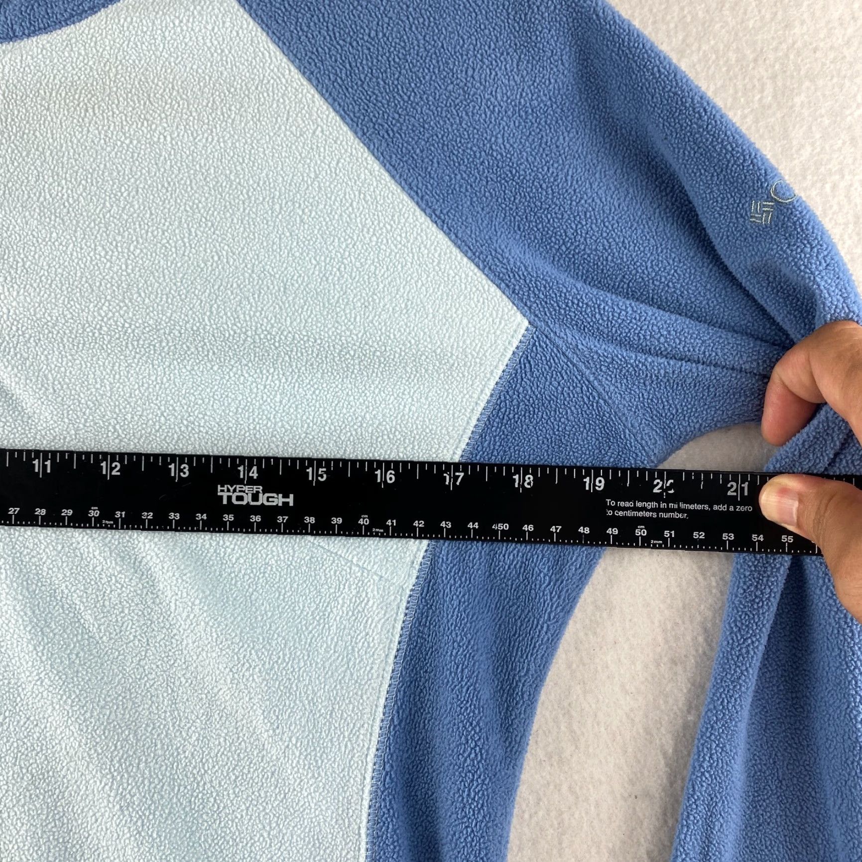 Vintage Columbia Sweater Womens Medium Blue Fleece 1/4 Zip High Neck Windstopper Hiking Shirt Size M / US 6-8 / IT 42-44 - 5 Thumbnail