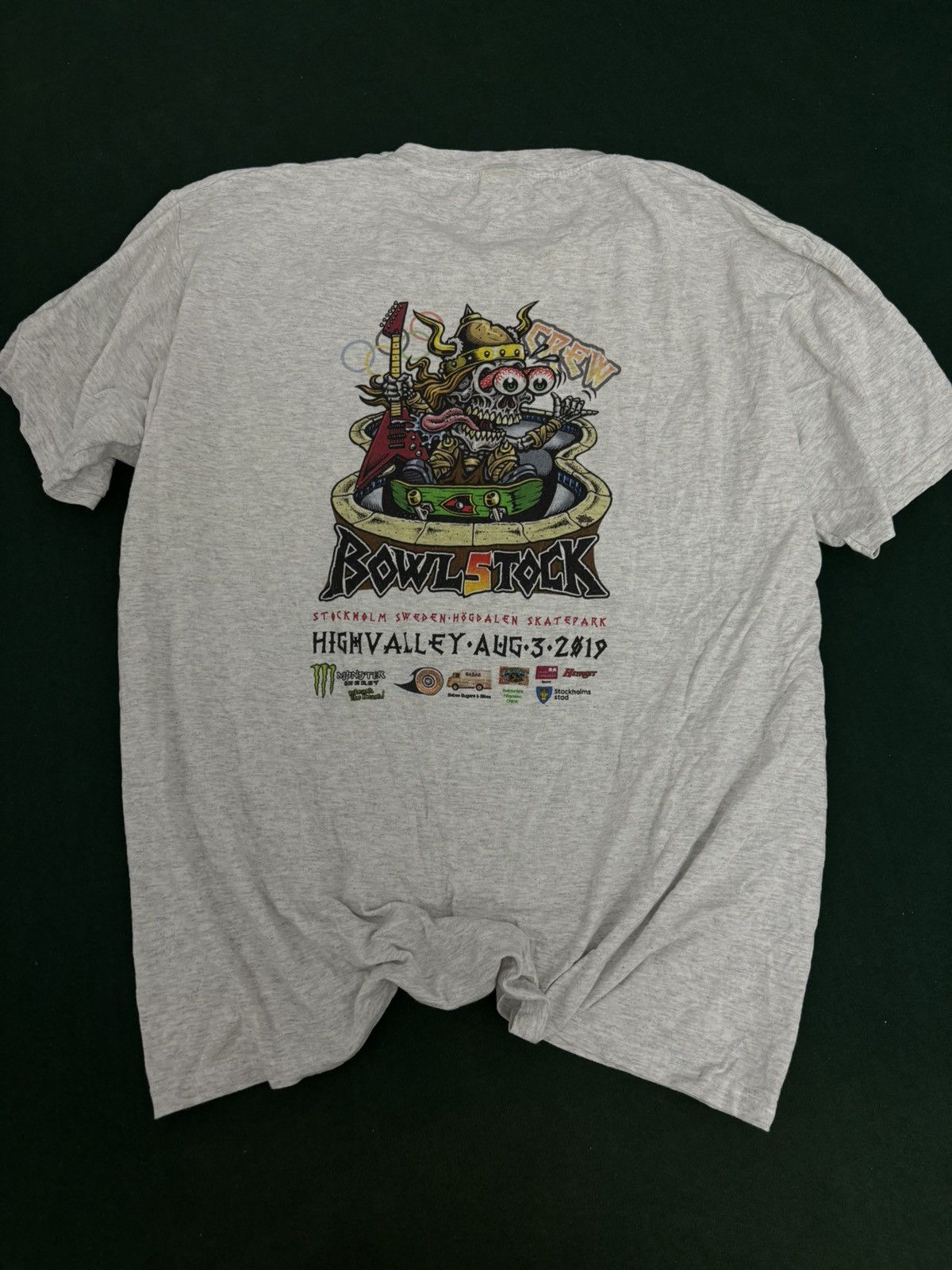 Fruit Of The Loom × Vintage Rare Bowlstock 2019 Crew T-Shirt Size US L / EU 52-54 / 3 - 1 Thumbnail