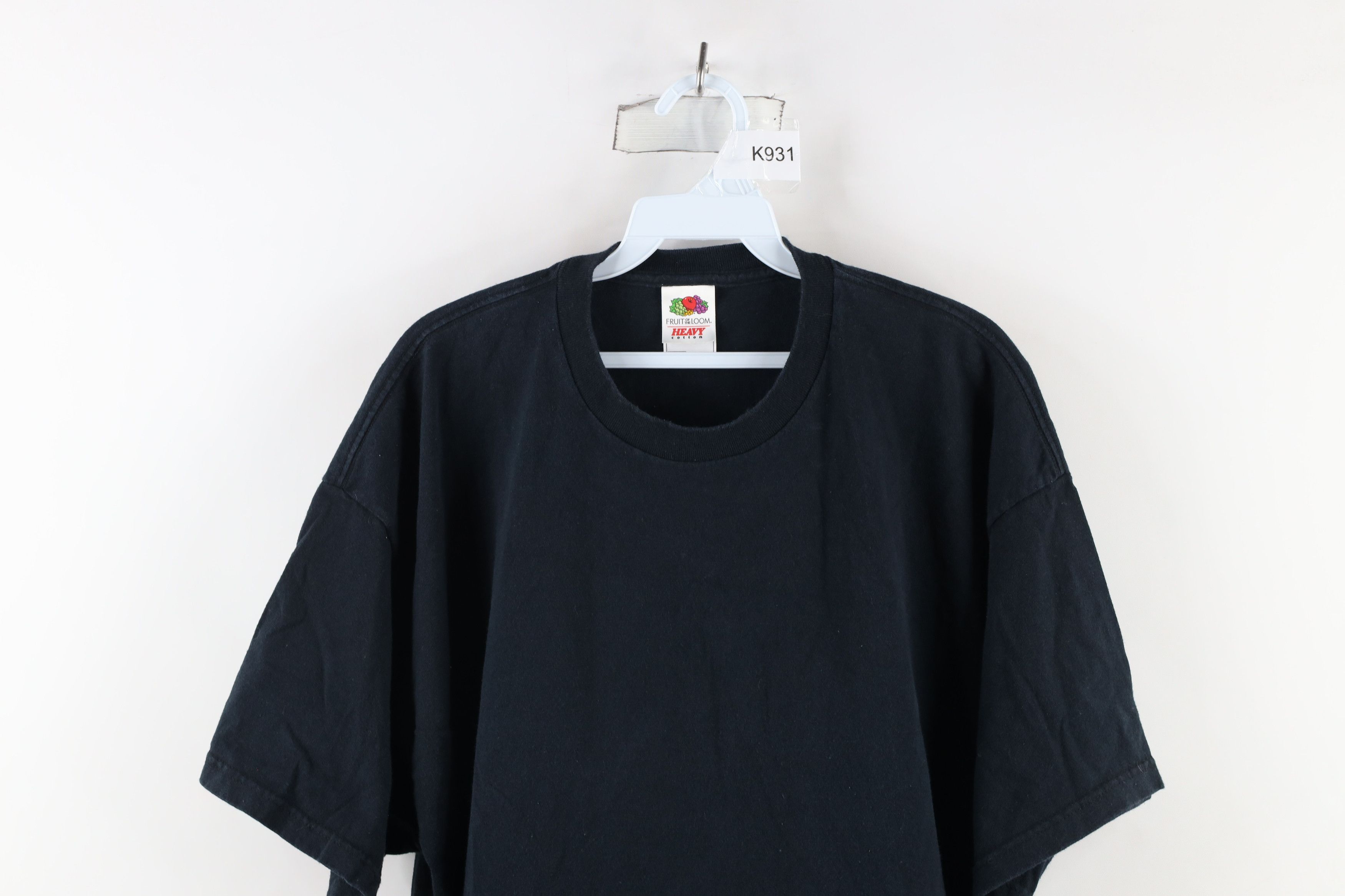 Vintage Vintage 90s Streetwear Cotton Short Sleeve T-Shirt Black Size US XXL / EU 58 / 5 - 2 Thumbnail