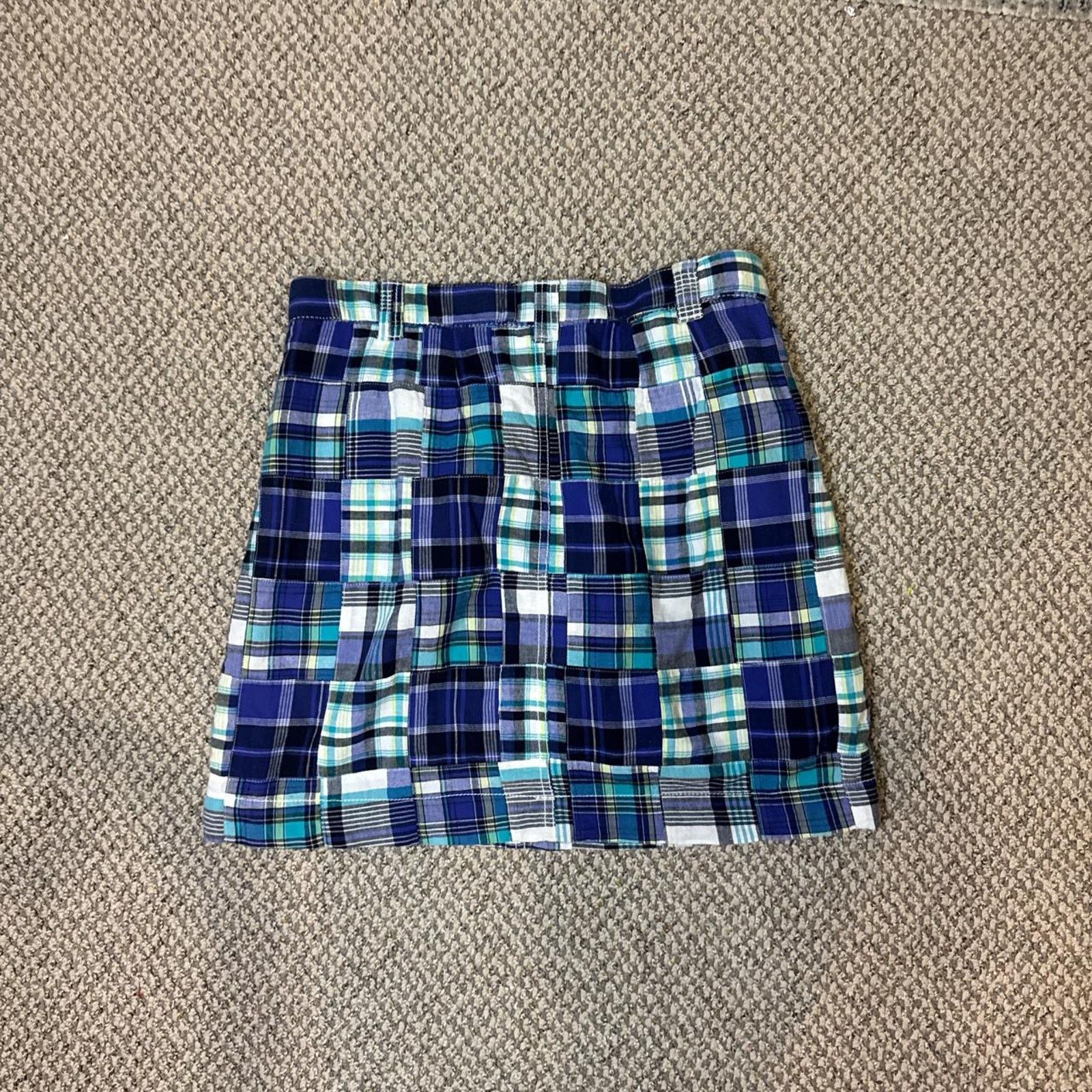 Croft & Barrow Y2K vintage plaid blue mini skirt Size 30" / US 8 / IT 44 - 4 Thumbnail