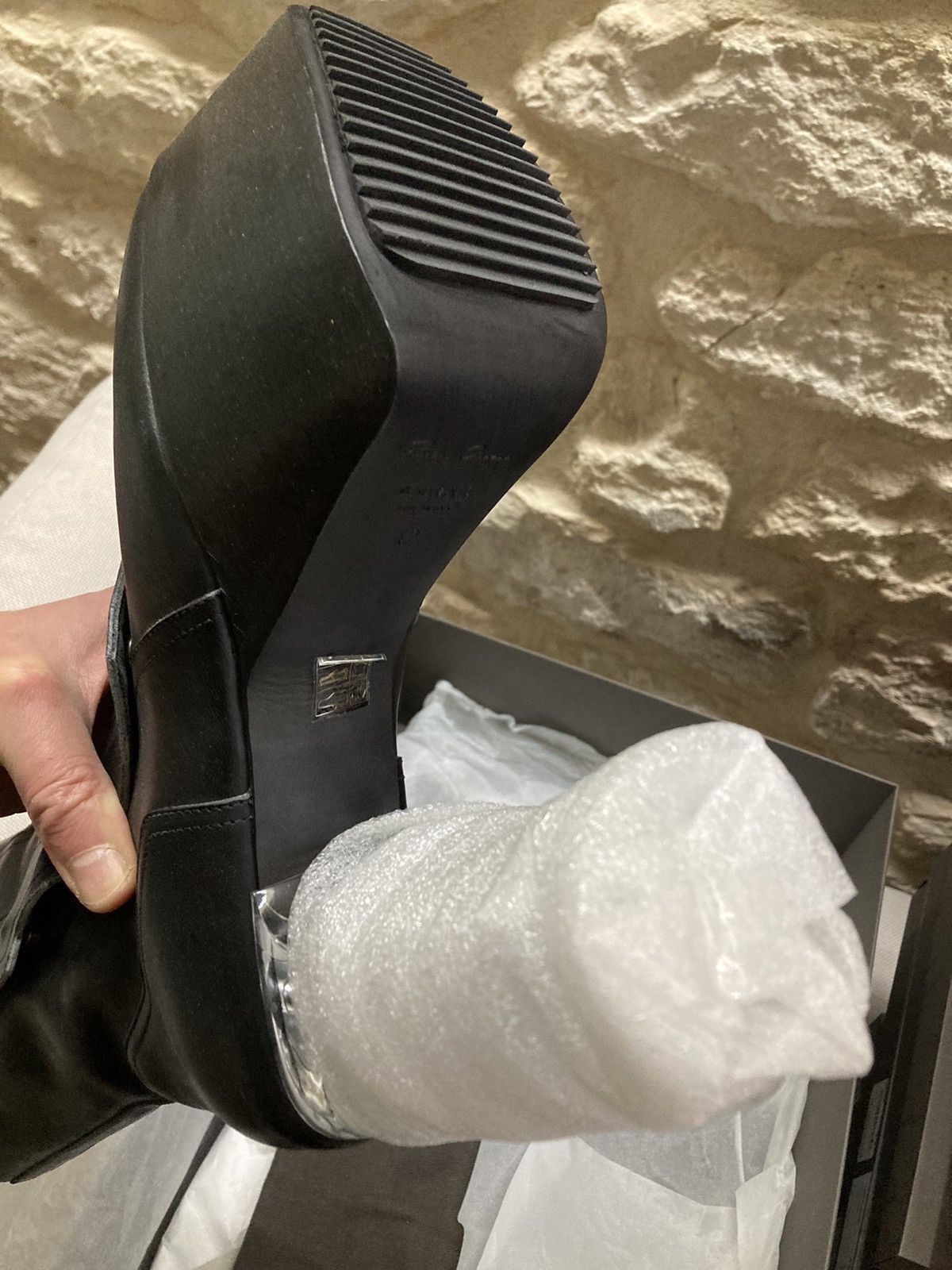 Rick Owens NEVER WORN Biker platform leather boots by Rick Owens Size US 9 / EU 42 - 4 Thumbnail