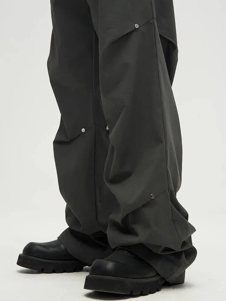 Japanese Brand × Vintage Cargo baggy flared pleated pants Size US 34 / EU 50 - 2 Thumbnail