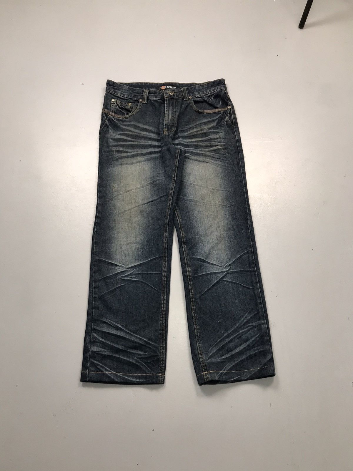 JNCO Vintage dermson patched denim Size US 32 / EU 48 - 1 Thumbnail