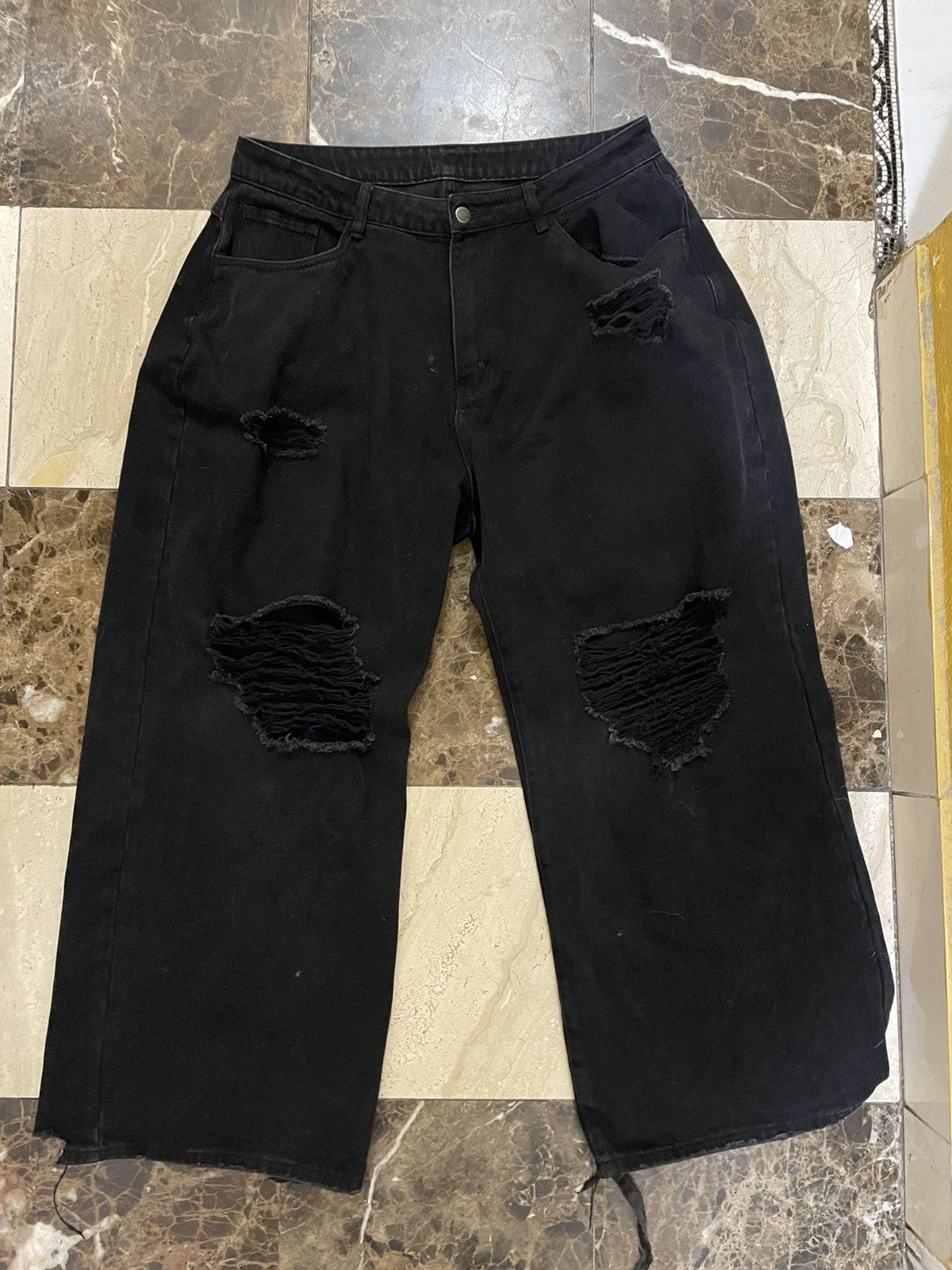 Japanese Brand RyanLim Oversized Black Jeans Size 34 Size US 34 / EU 50 - 2 Thumbnail