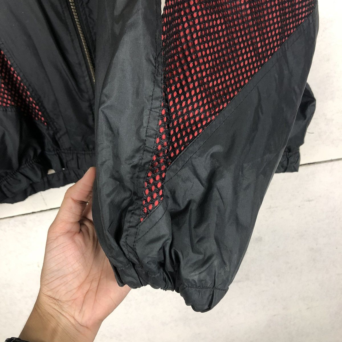 Nike 📌VINTAGE NIKE WINDBREAKER DOUBLE LAYER BIG SWOOSH Size US L / EU 52-54 / 3 - 16 Thumbnail