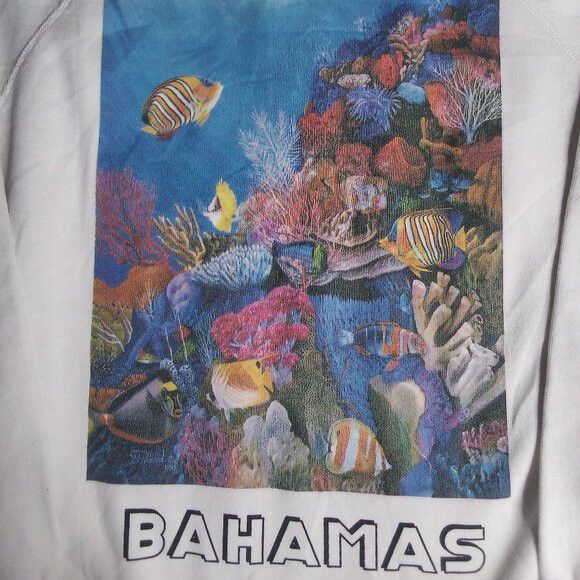 Hanes Vintage Bahamas Coral Reef Ocean Fish Crewneck Sweatshirt Size US L / EU 52-54 / 3 - 1 Thumbnail