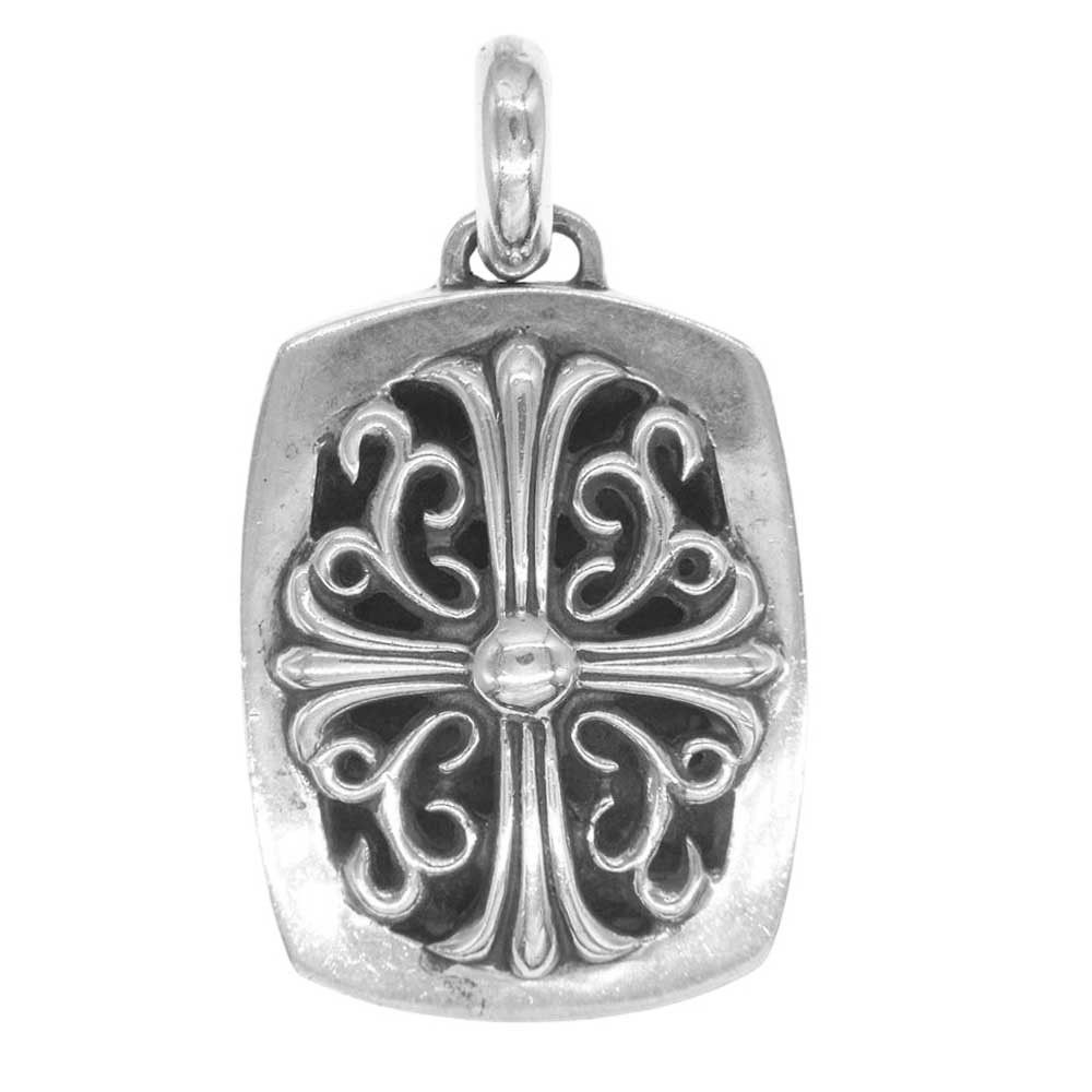 image of Chrome Hearts Keeper Pendant in Silver, Men's