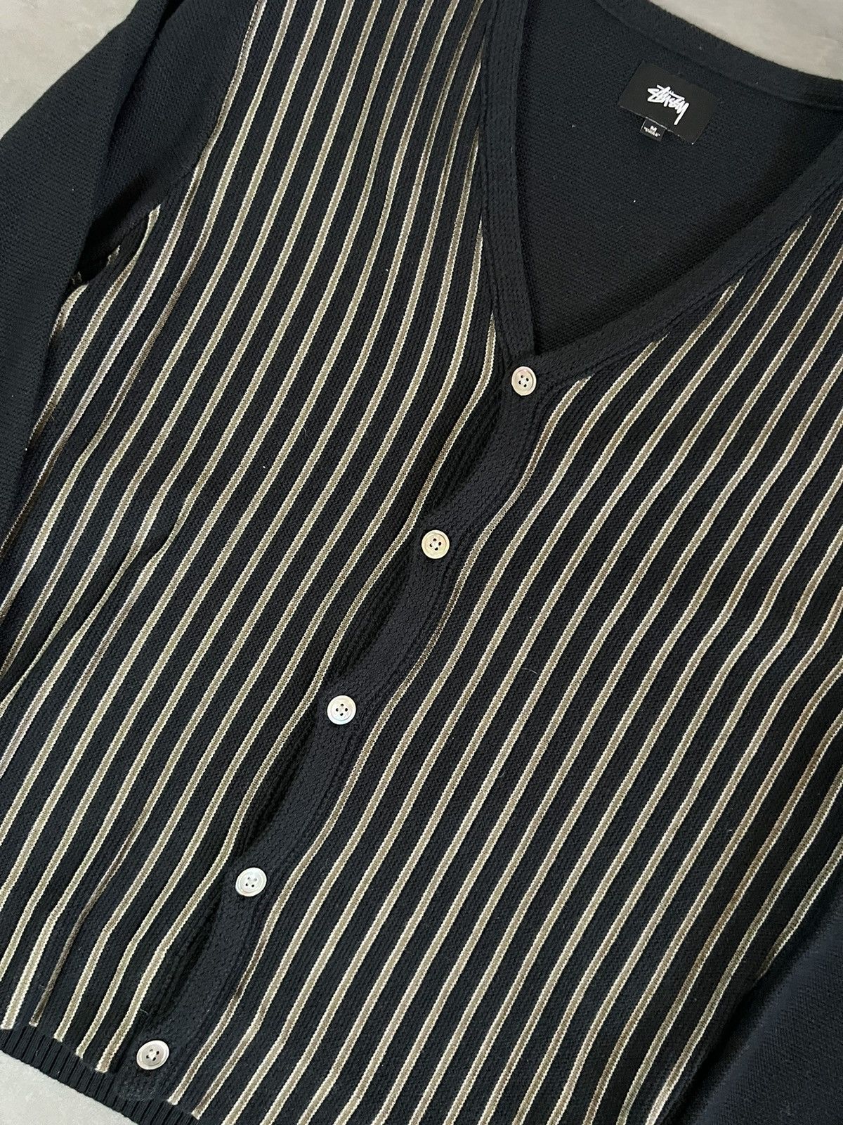 Stussy Stussy Stripe Cardigan Size US M / EU 48-50 / 2 - 2 Thumbnail