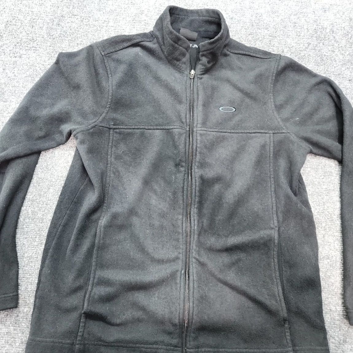Oakley VINTAGE Oakley Jacket Men M Full Zip Athletic Black Fleece Long Sleeve Front Pockets Size US M / EU 48-50 / 2 - 2 Thumbnail